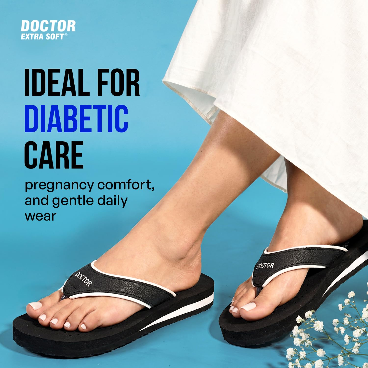 Doctor Extra Soft Women's Cushioned Flat Flip-Flops - Image 39
