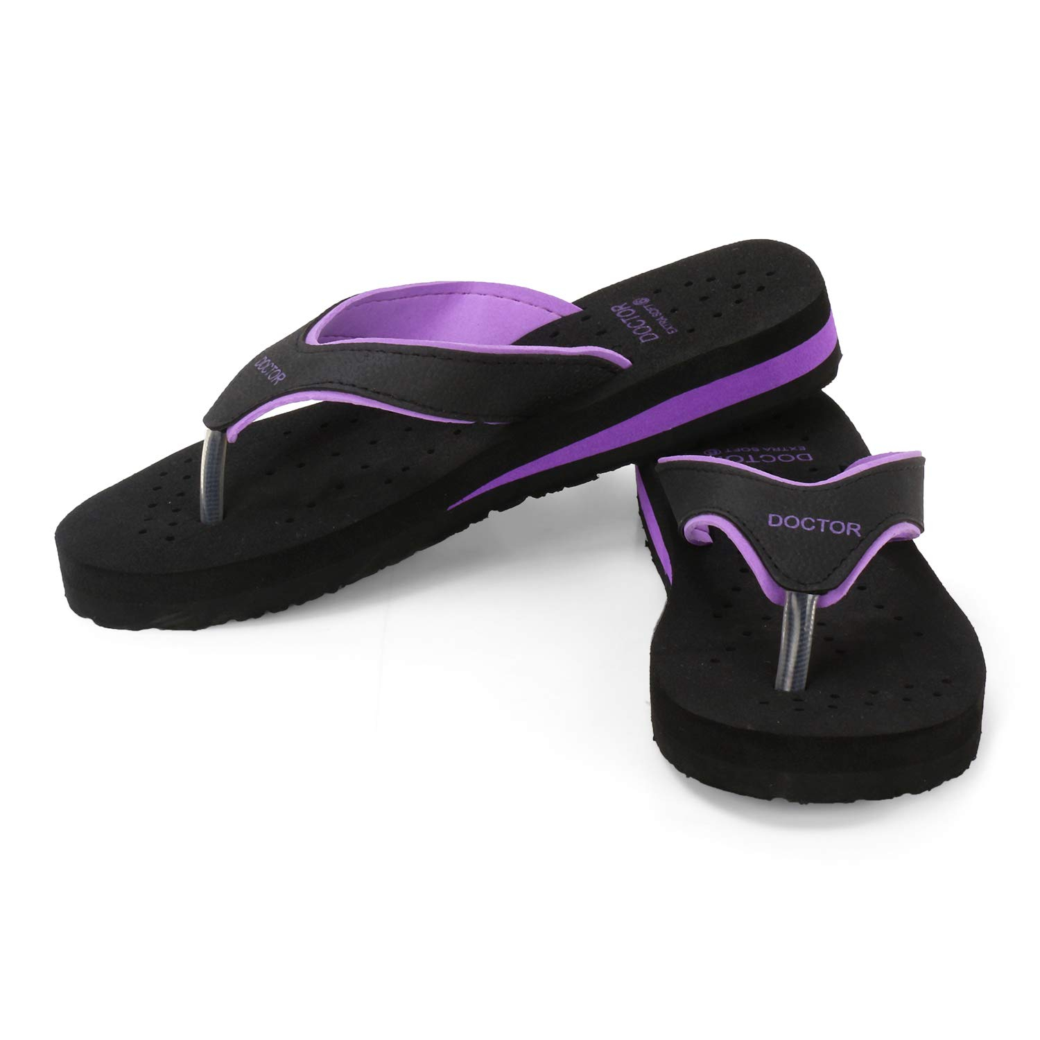 Doctor Extra Soft Women's Cushioned Flat Flip-Flops - Image 98