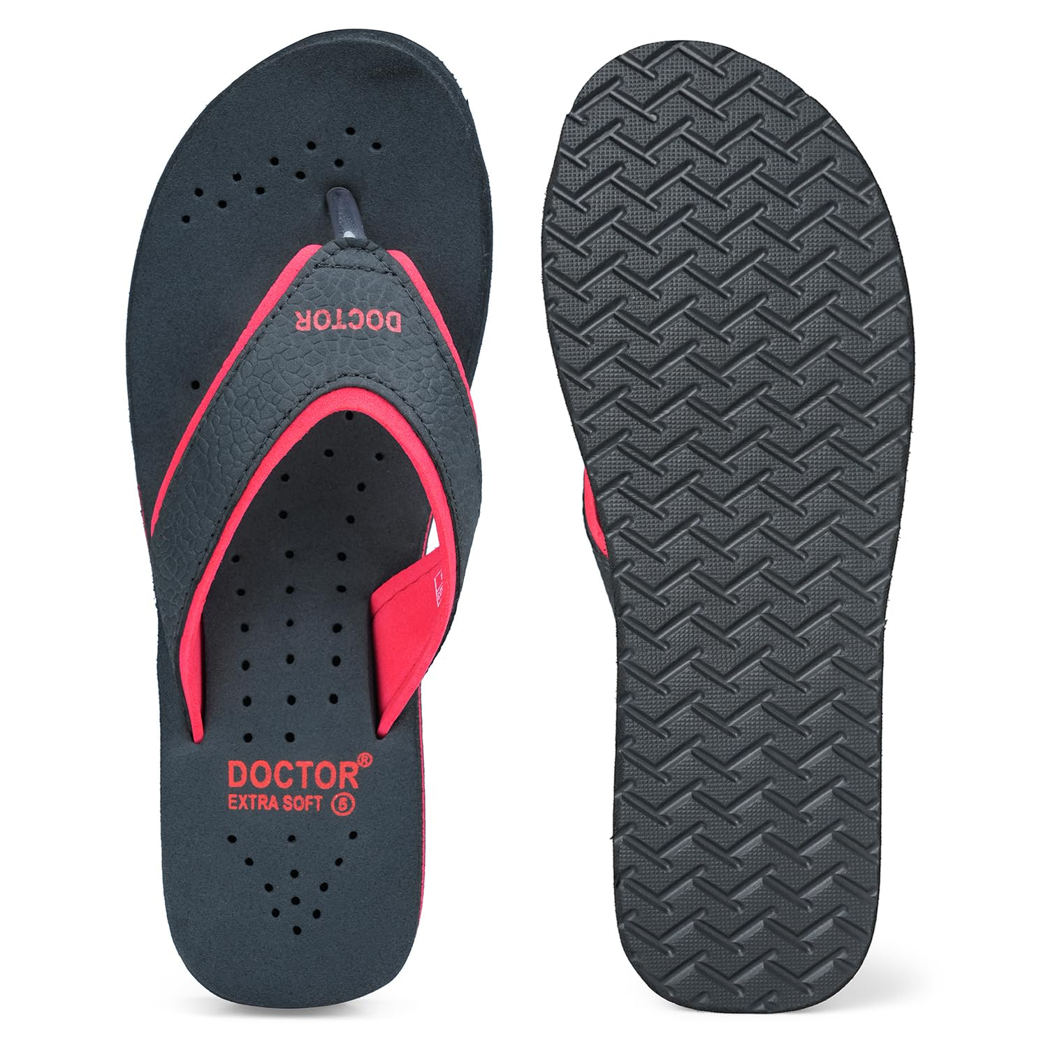 Doctor Extra Soft Women's Cushioned Flat Flip-Flops - Image 106