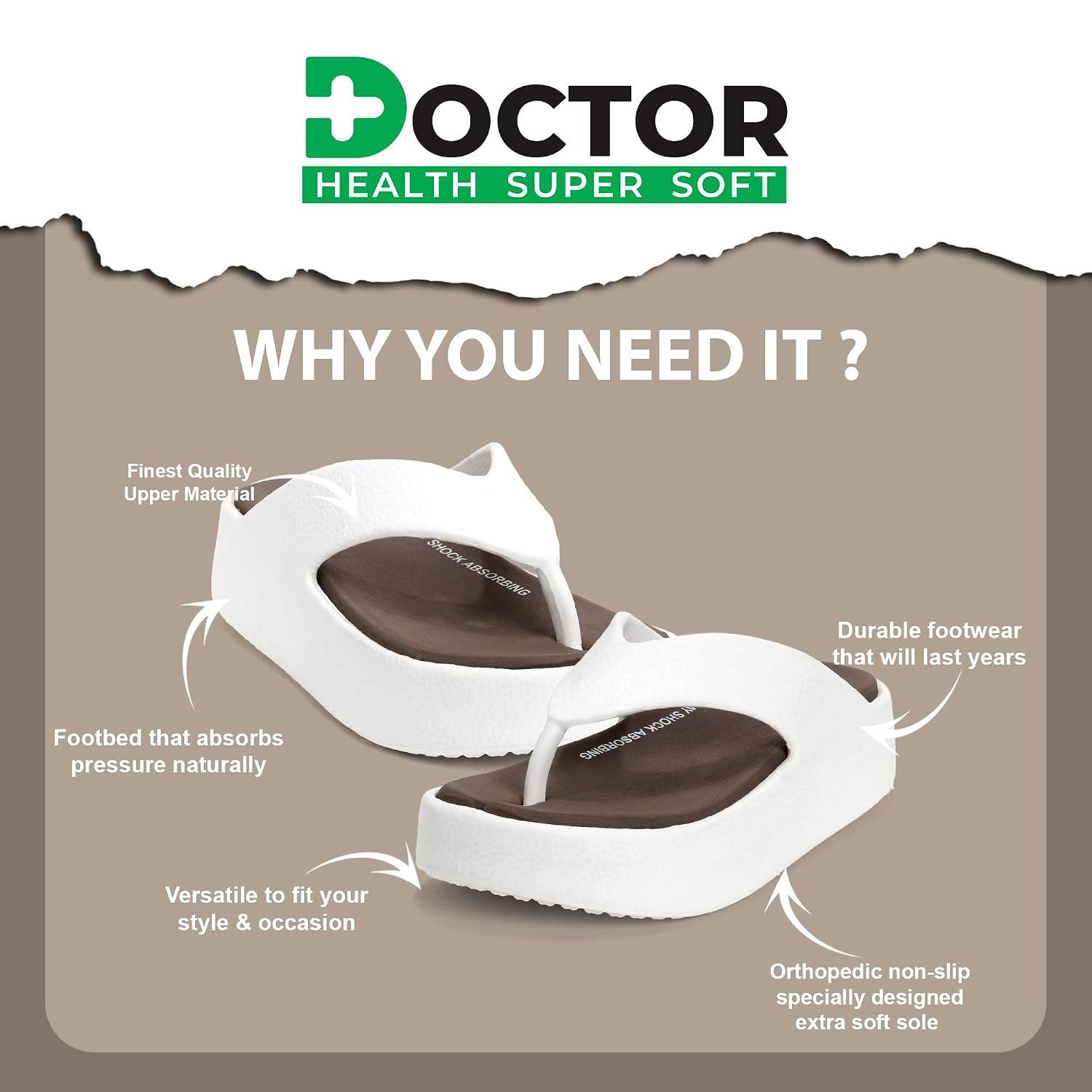 Doctor Health Super Soft Women's Cushioned Platform Slippers - Image 16