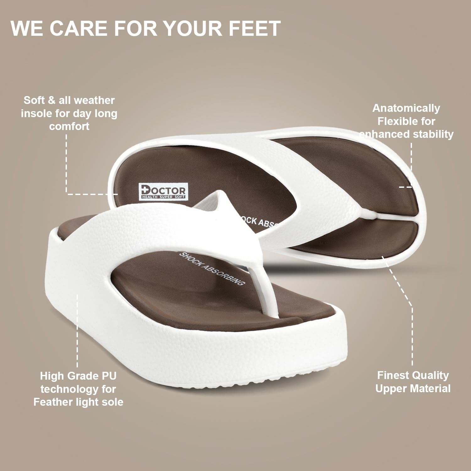 Doctor Health Super Soft Women's Cushioned Platform Slippers - Image 17