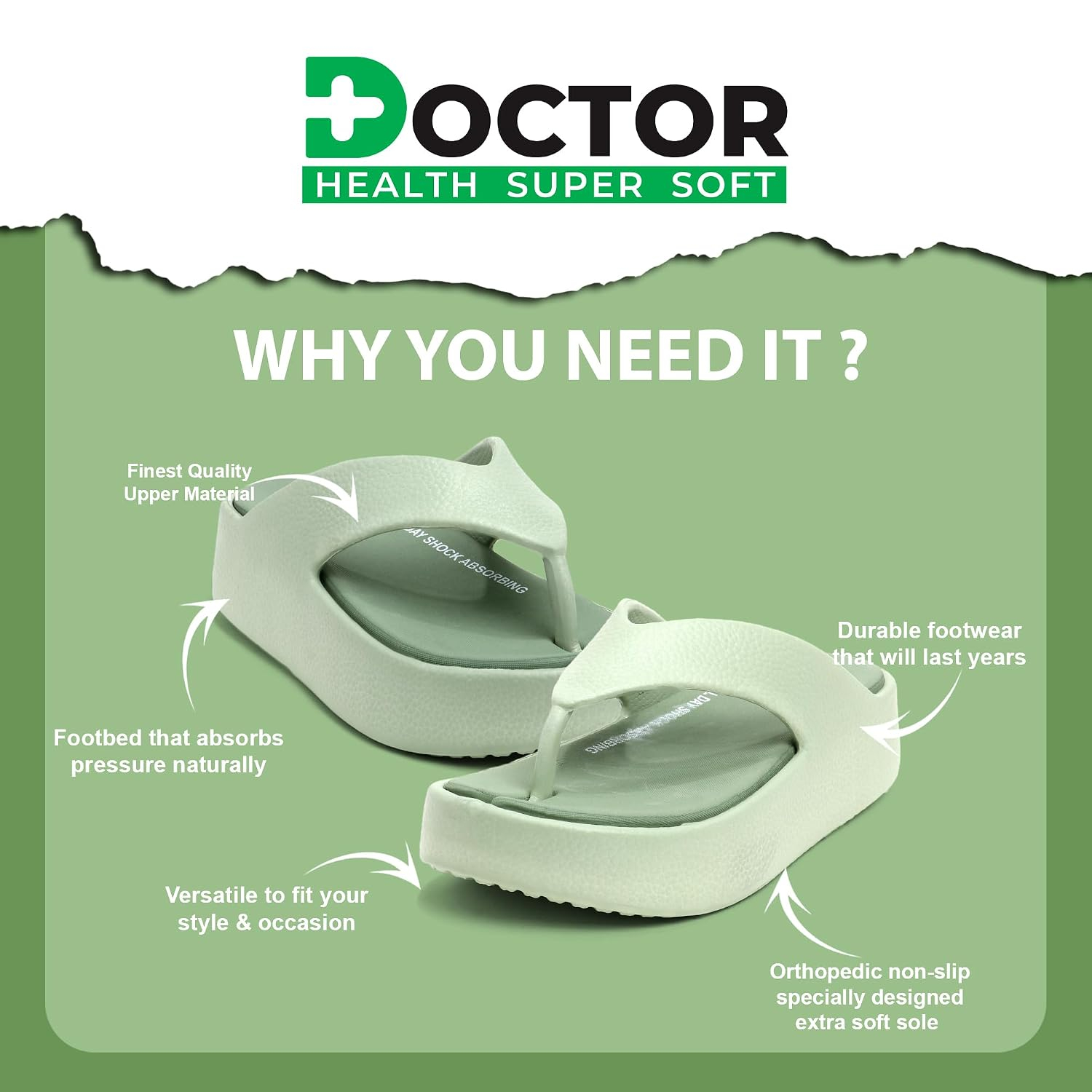 Doctor Health Super Soft Women's Cushioned Platform Slippers - Image 30
