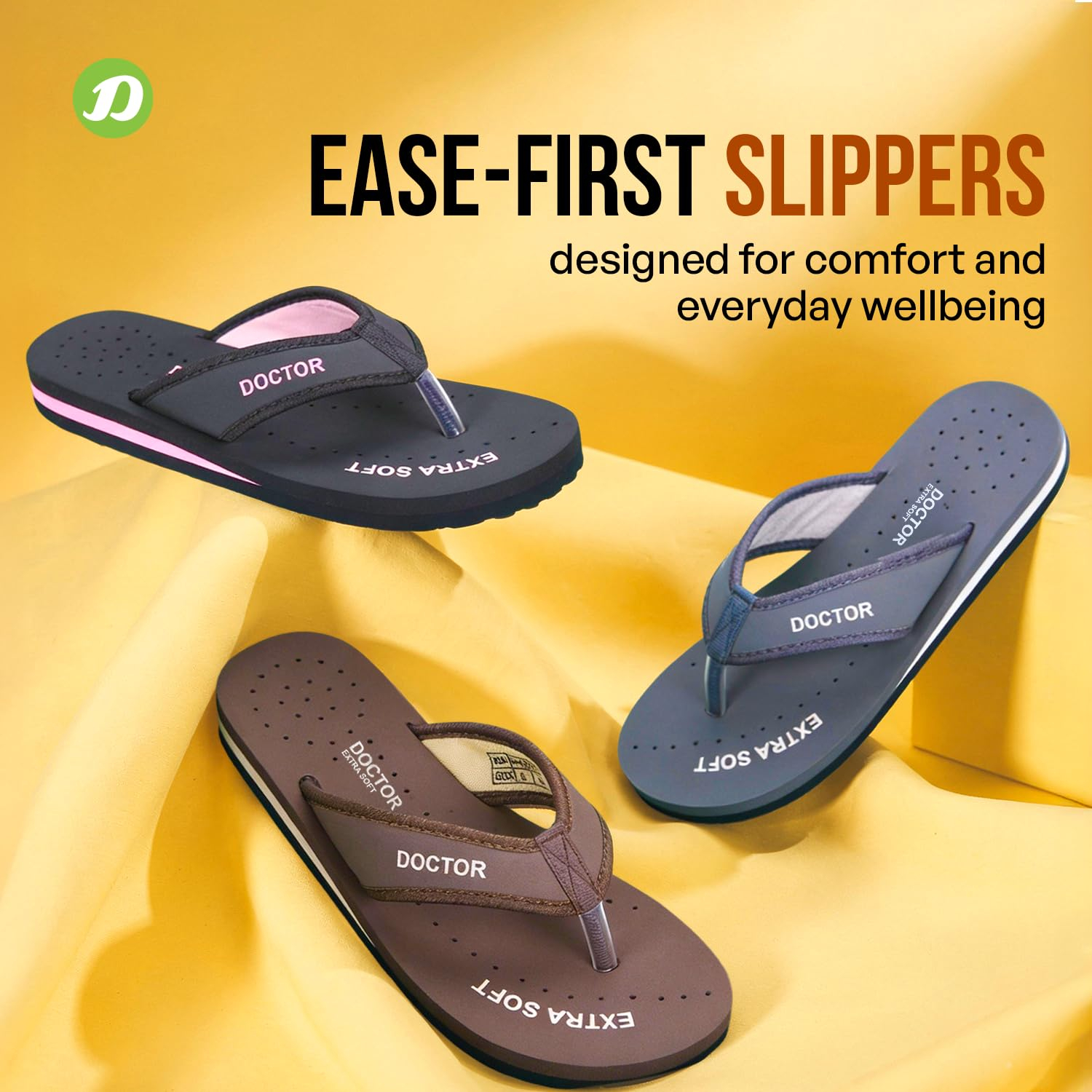 Doctor Extra Soft Women's Lightweight Flip-Flops - D-22 - Image 6