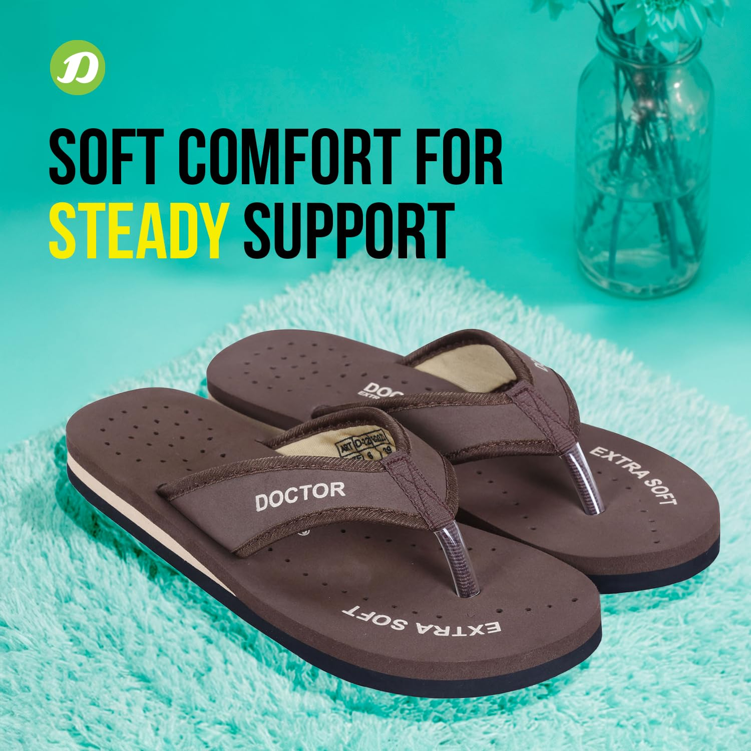 Doctor Extra Soft Women's Lightweight Flip-Flops - D-22 - Image 18