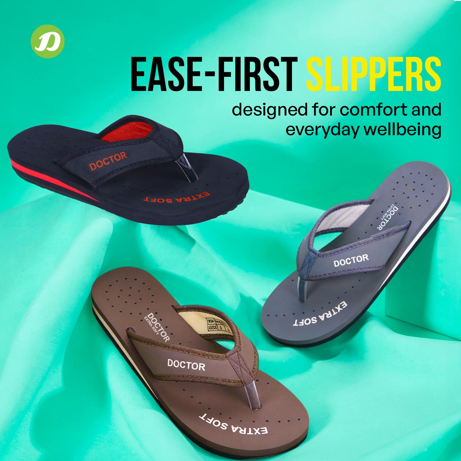 Doctor Extra Soft Women's Lightweight Flip-Flops - D-22 - Image 20