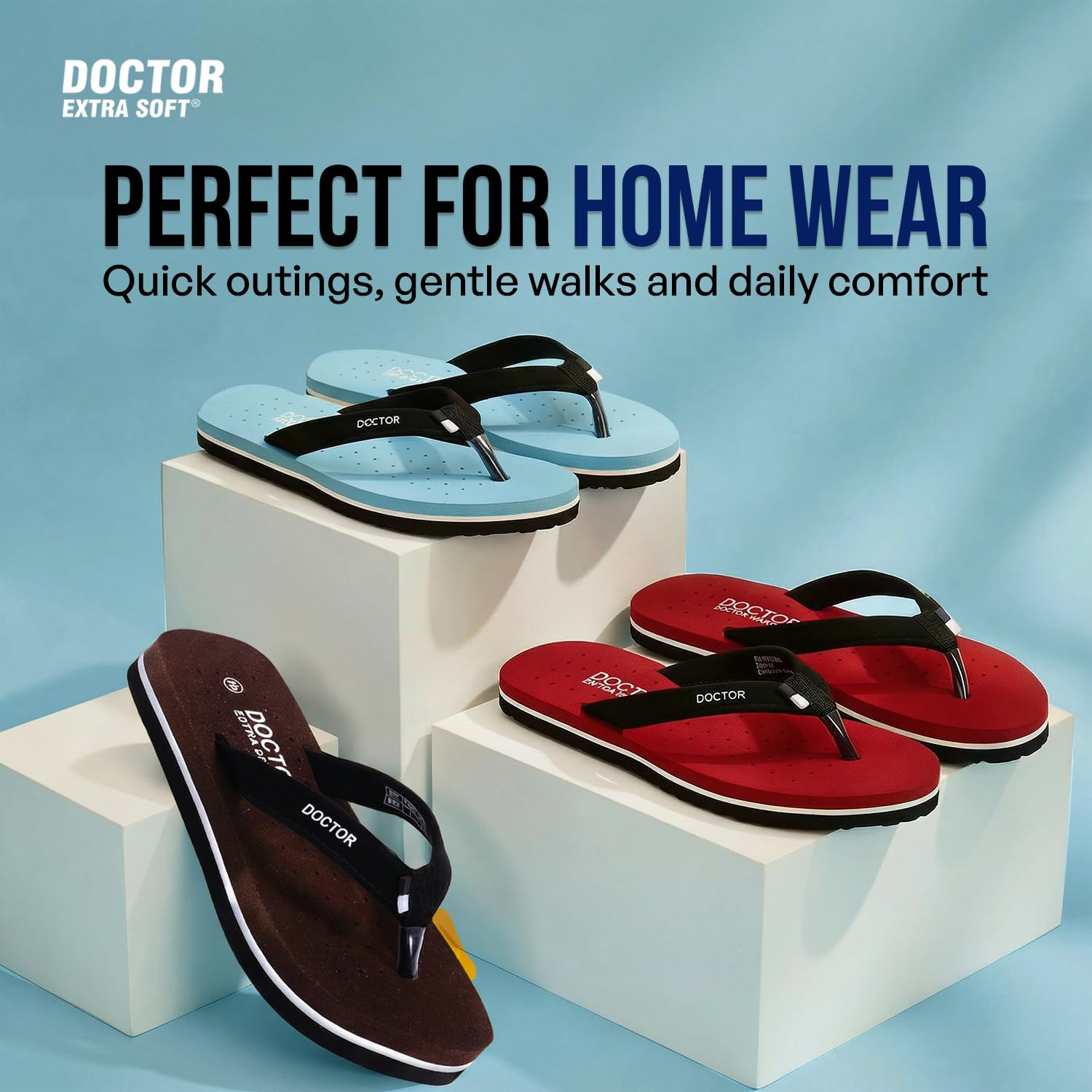 Doctor Extra Soft Women's Flat House Slippers - Image 7