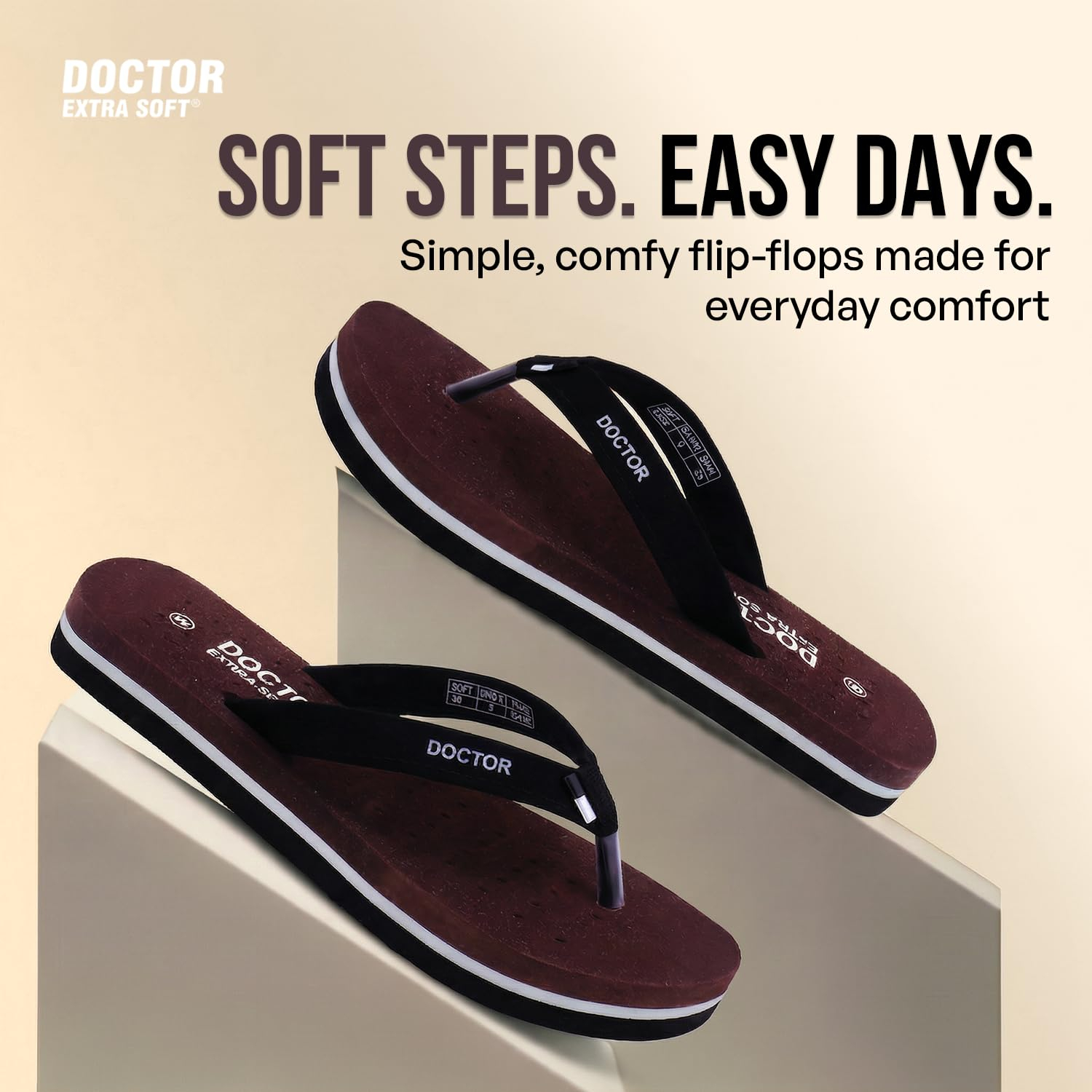 Doctor Extra Soft Women's Flat House Slippers - Image 12