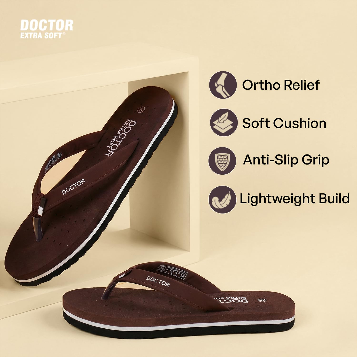 Doctor Extra Soft Women's Flat House Slippers - Image 13