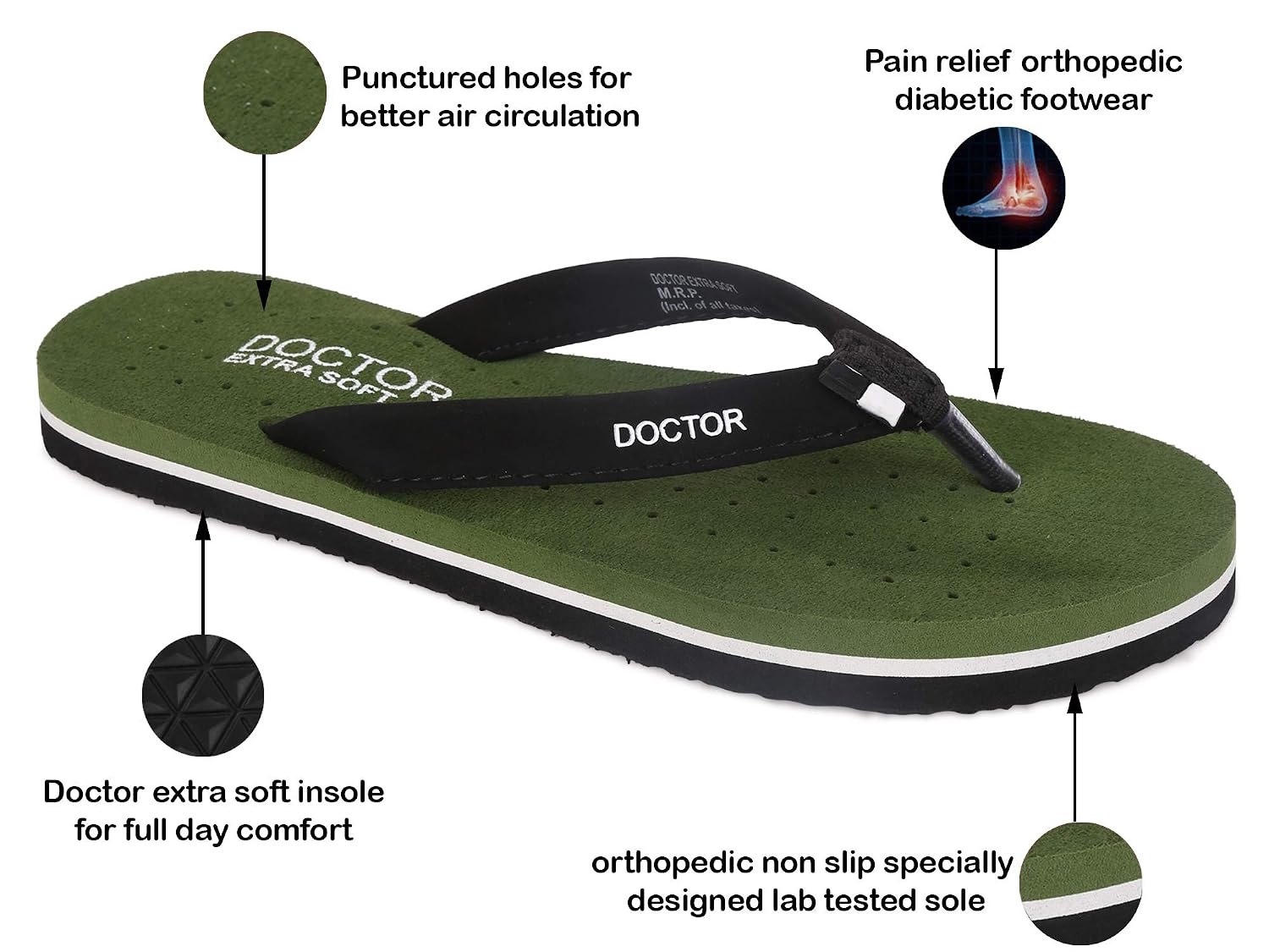 Doctor Extra Soft Women's Flat House Slippers - Image 23