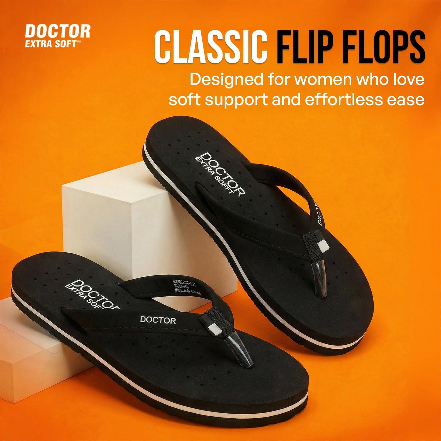 Doctor Extra Soft Women's Flat House Slippers - Image 31