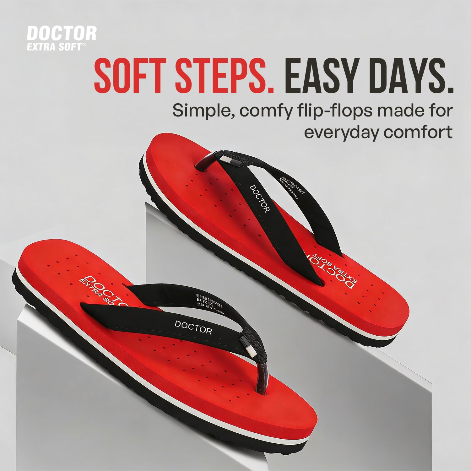 Doctor Extra Soft Women's Flat House Slippers - Image 61