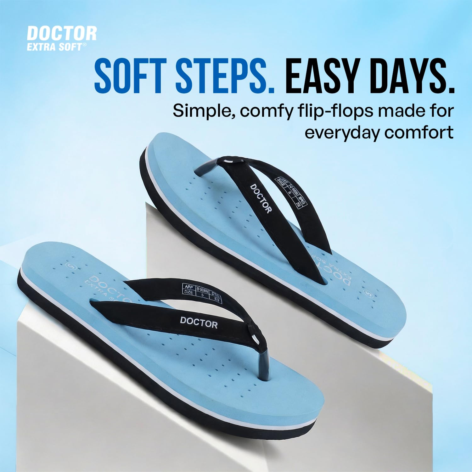 Doctor Extra Soft Women's Flat House Slippers - Image 75