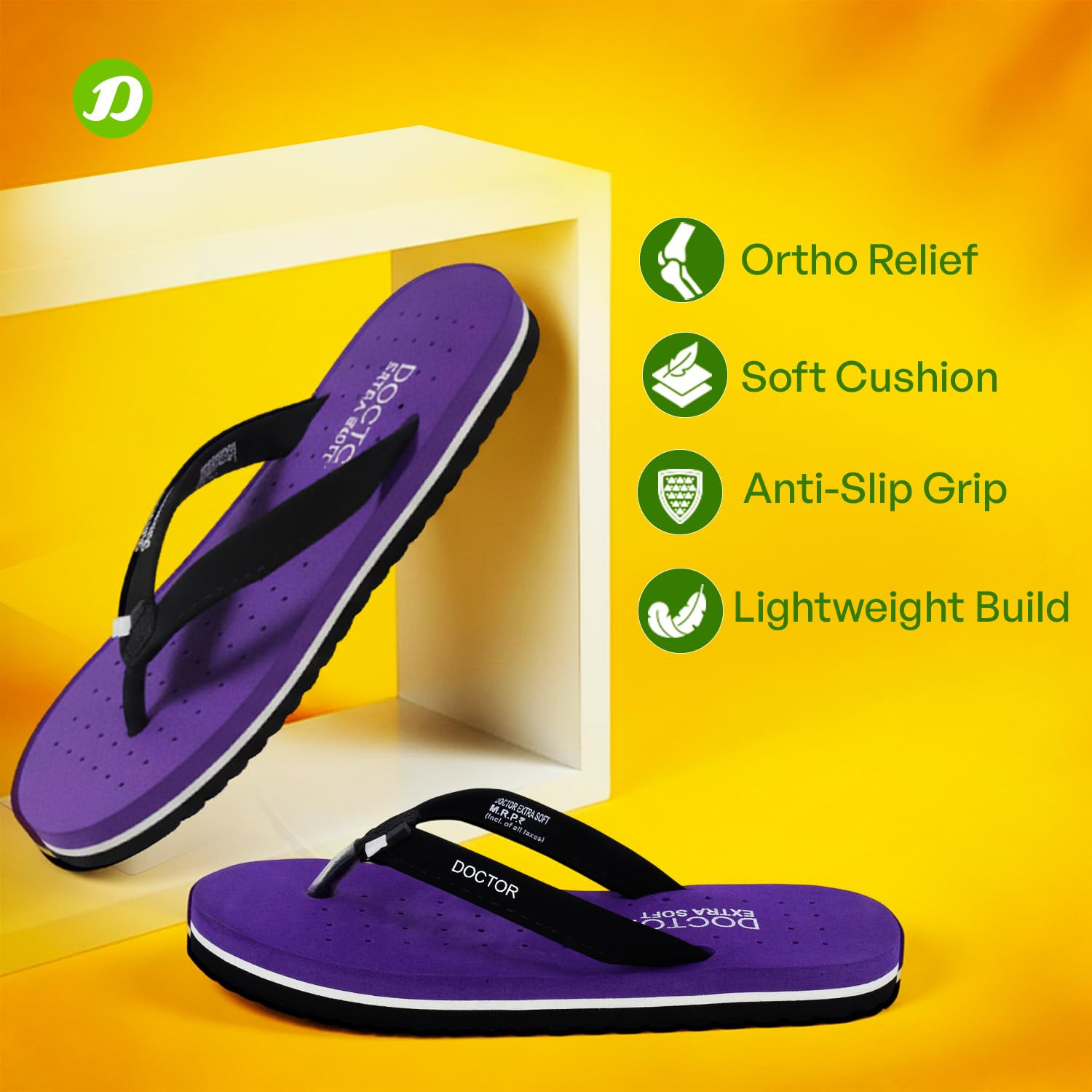 Doctor Extra Soft Women's Flat House Slippers - Image 83