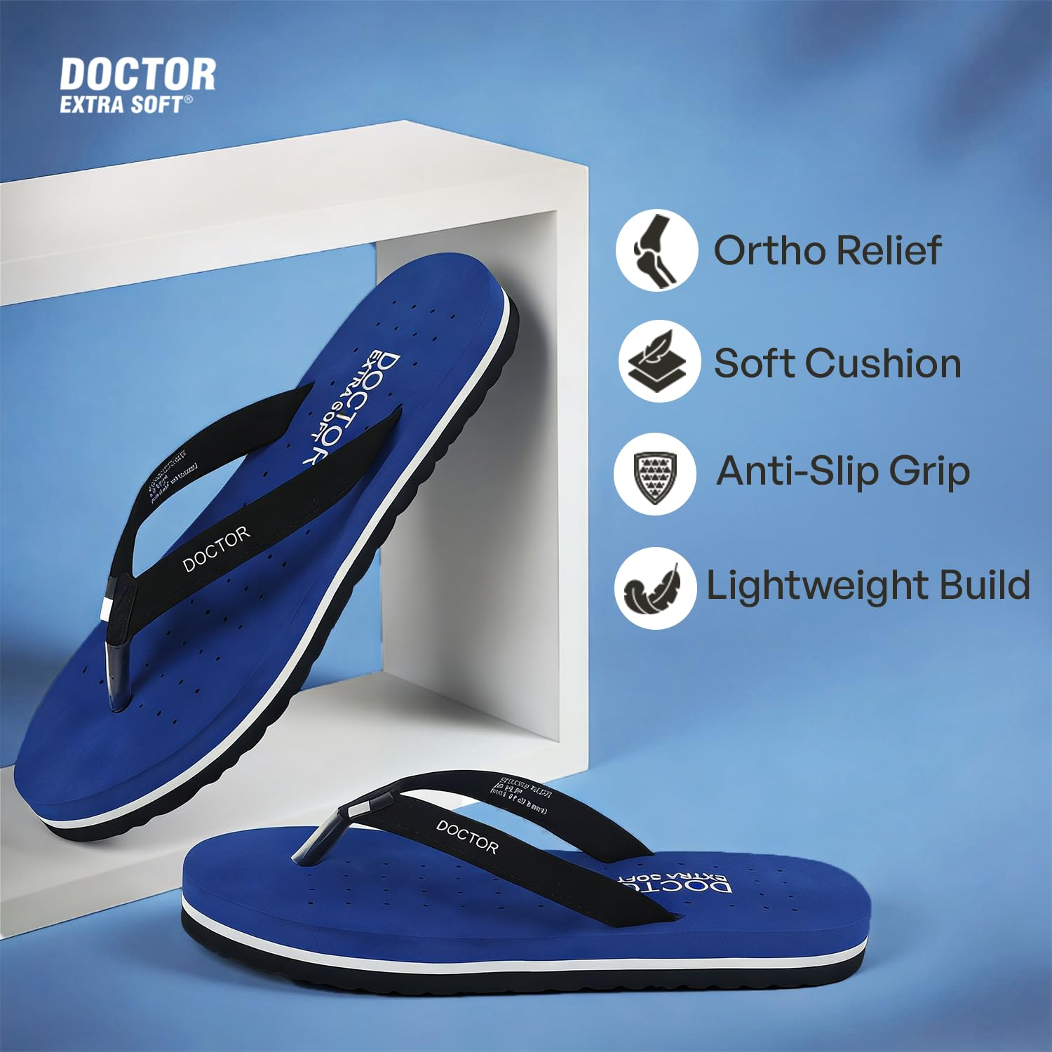 Doctor Extra Soft Women's Flat House Slippers - Image 90