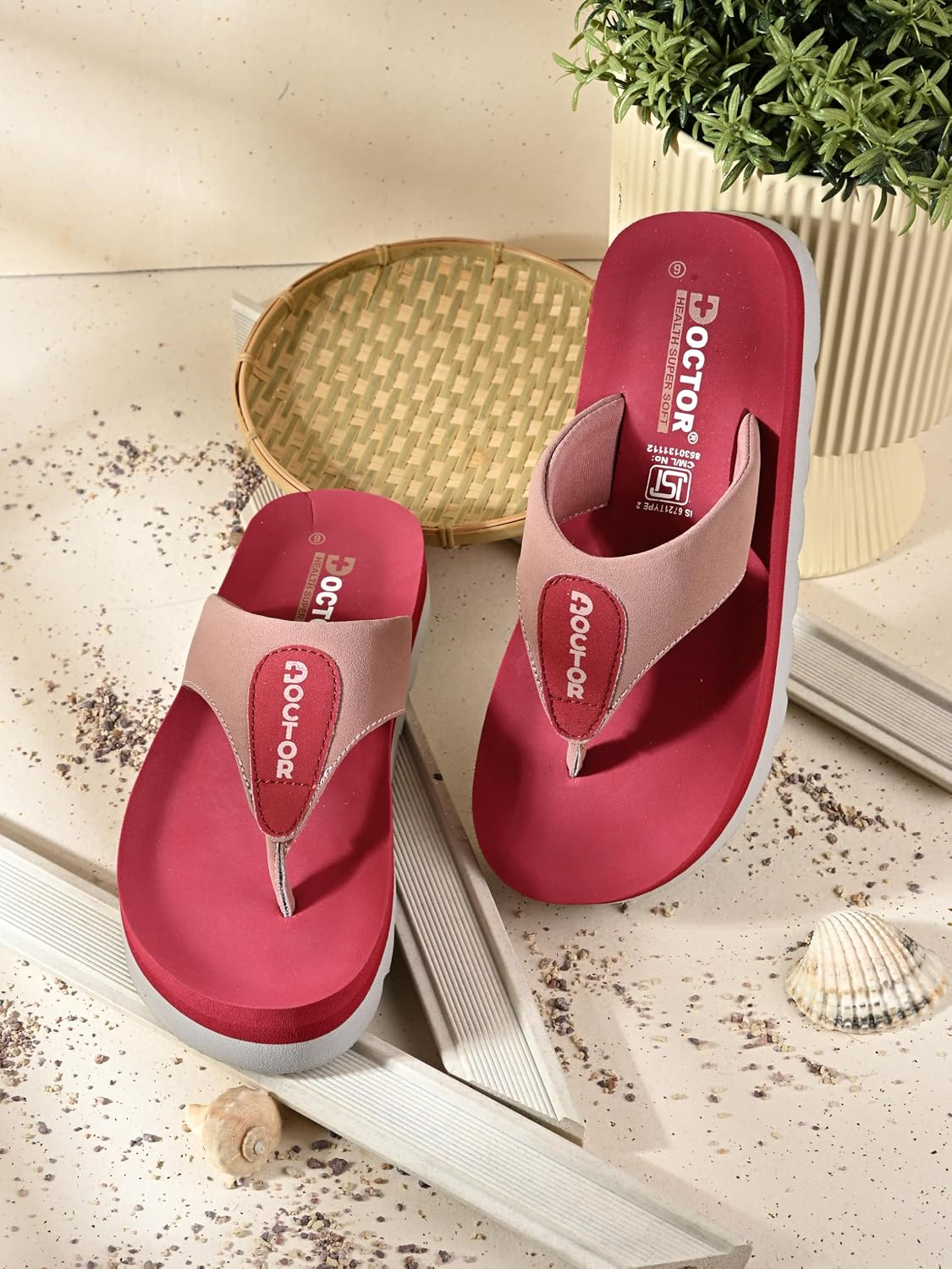 Doctor Health Super Soft Women's Cushioned Thong Flip-Flops - Image 2