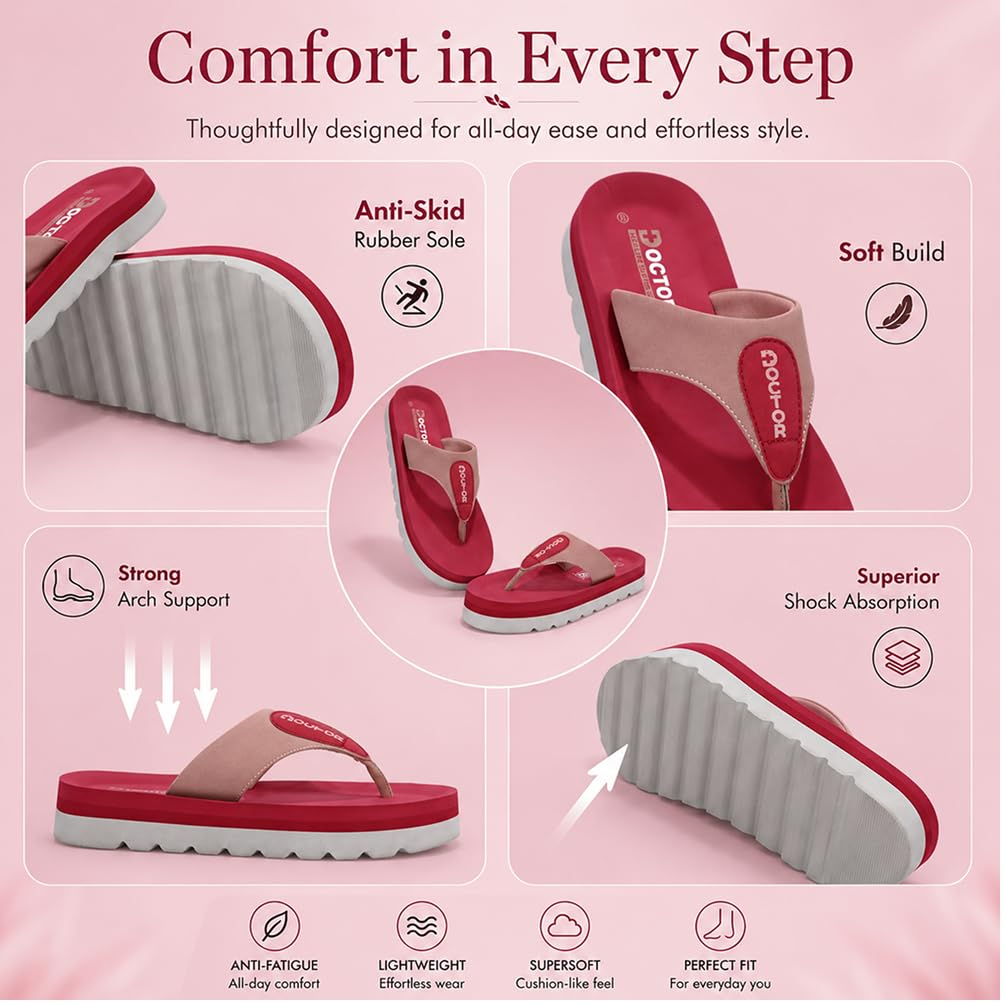 Doctor Health Super Soft Women's Cushioned Thong Flip-Flops - Image 6