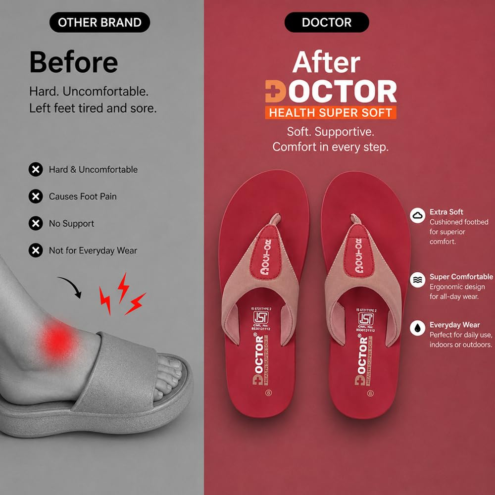 Doctor Health Super Soft Women's Cushioned Thong Flip-Flops - Image 8
