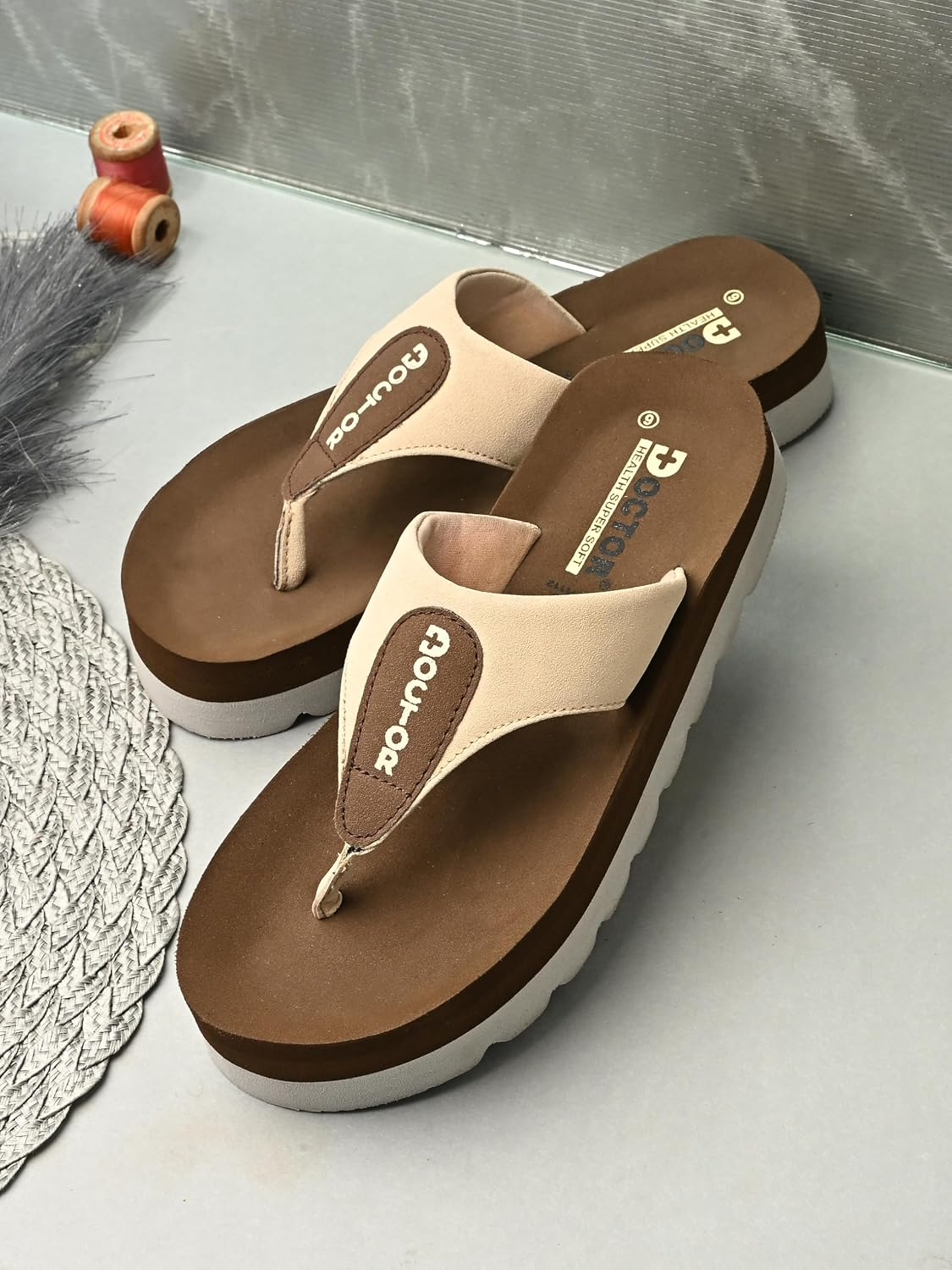 Doctor Health Super Soft Women's Cushioned Thong Flip-Flops - Image 10