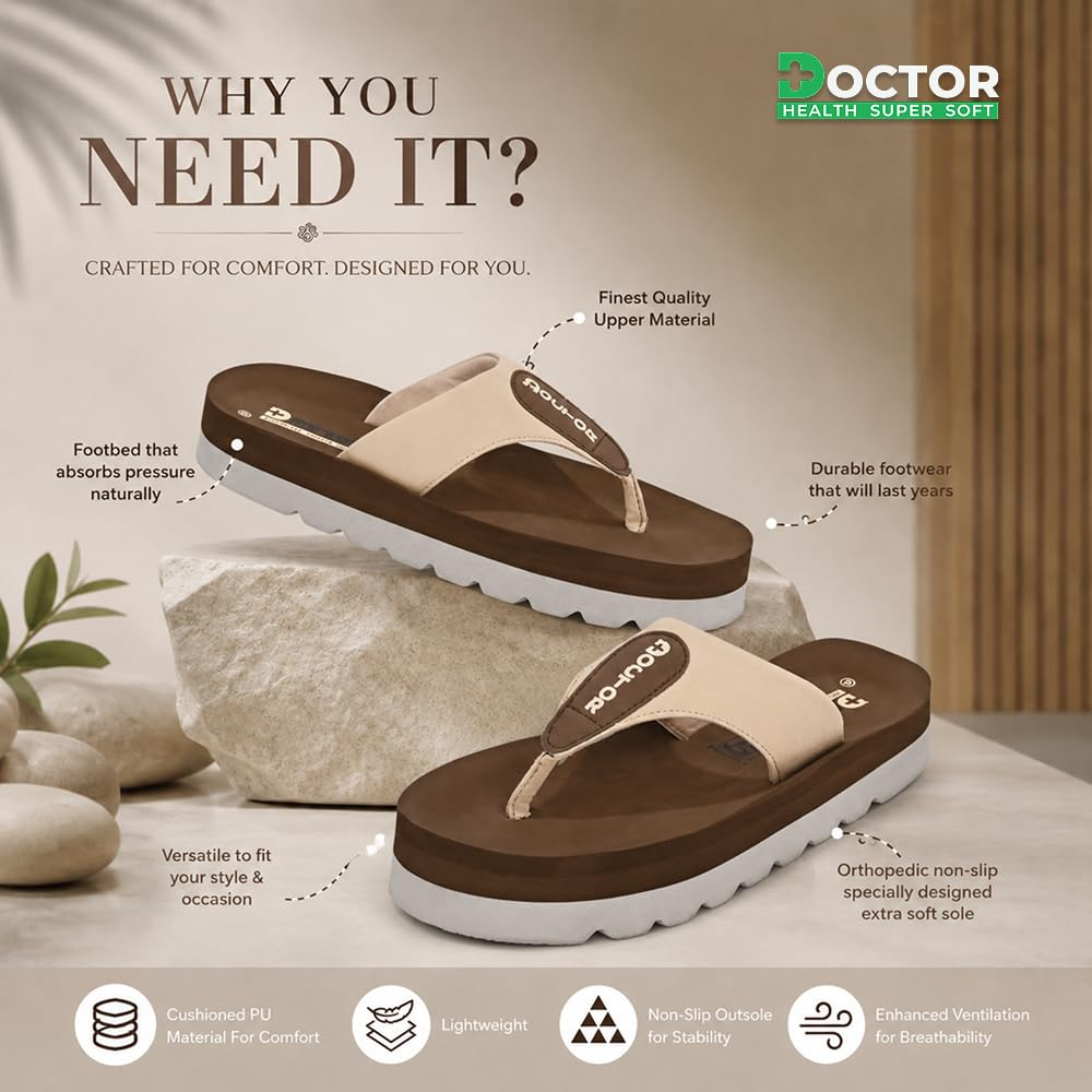 Doctor Health Super Soft Women's Cushioned Thong Flip-Flops - Image 15
