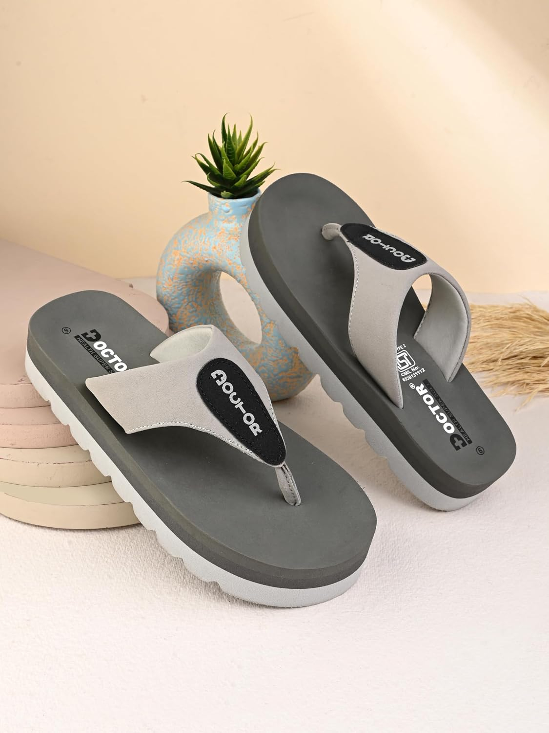 Doctor Health Super Soft Women's Cushioned Thong Flip-Flops - Image 37