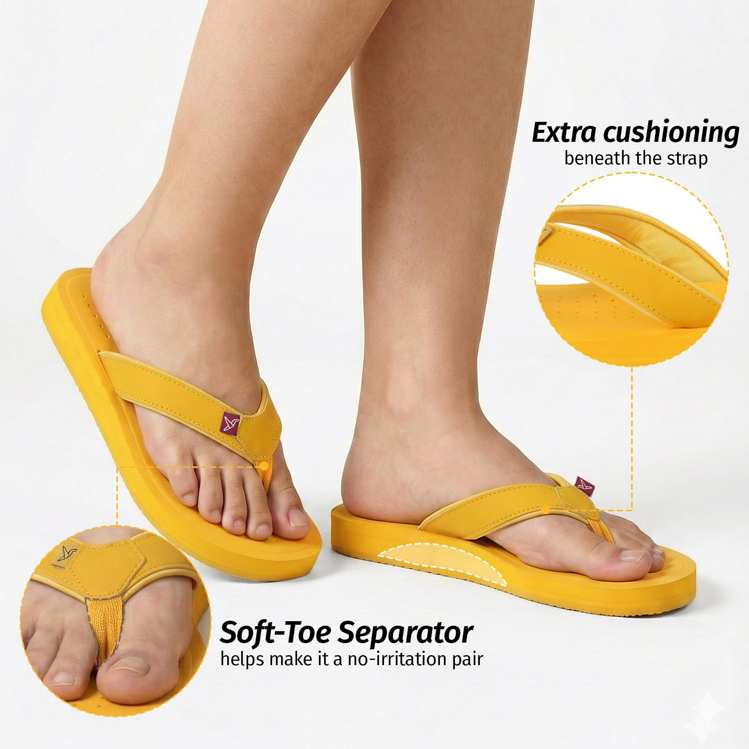 YOHO ArchFlex Women's Padded-Strap Flip-Flops - Image 15