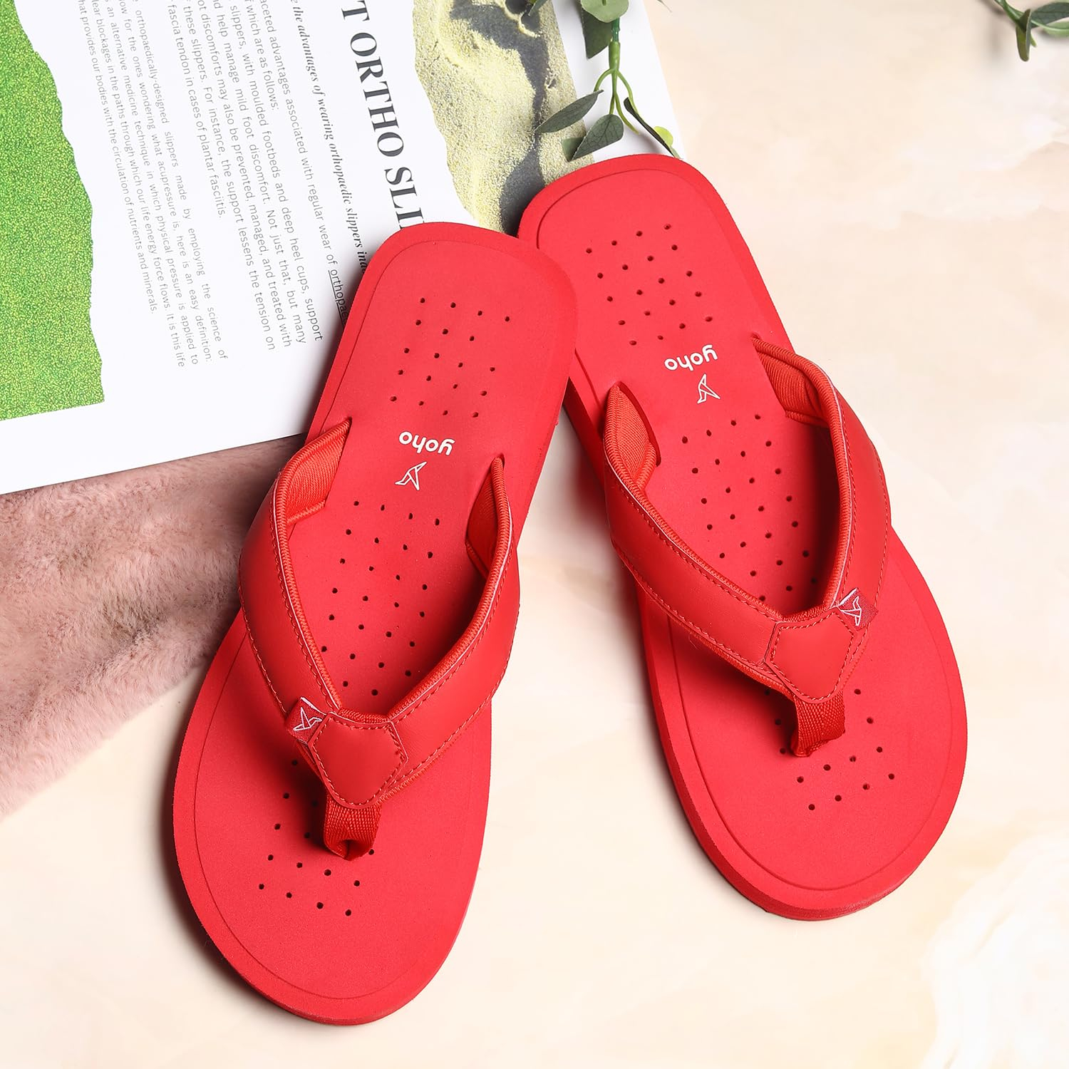 YOHO ArchFlex Women's Padded-Strap Flip-Flops - Image 25
