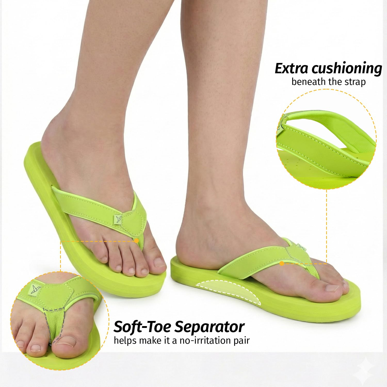 YOHO ArchFlex Women's Padded-Strap Flip-Flops - Image 38