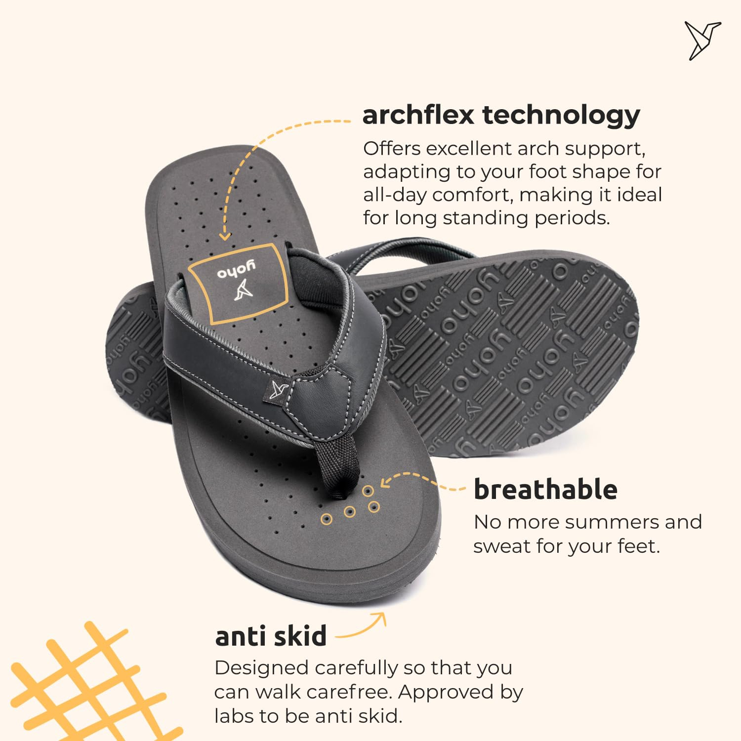 YOHO ArchFlex Women's Padded-Strap Flip-Flops - Image 57