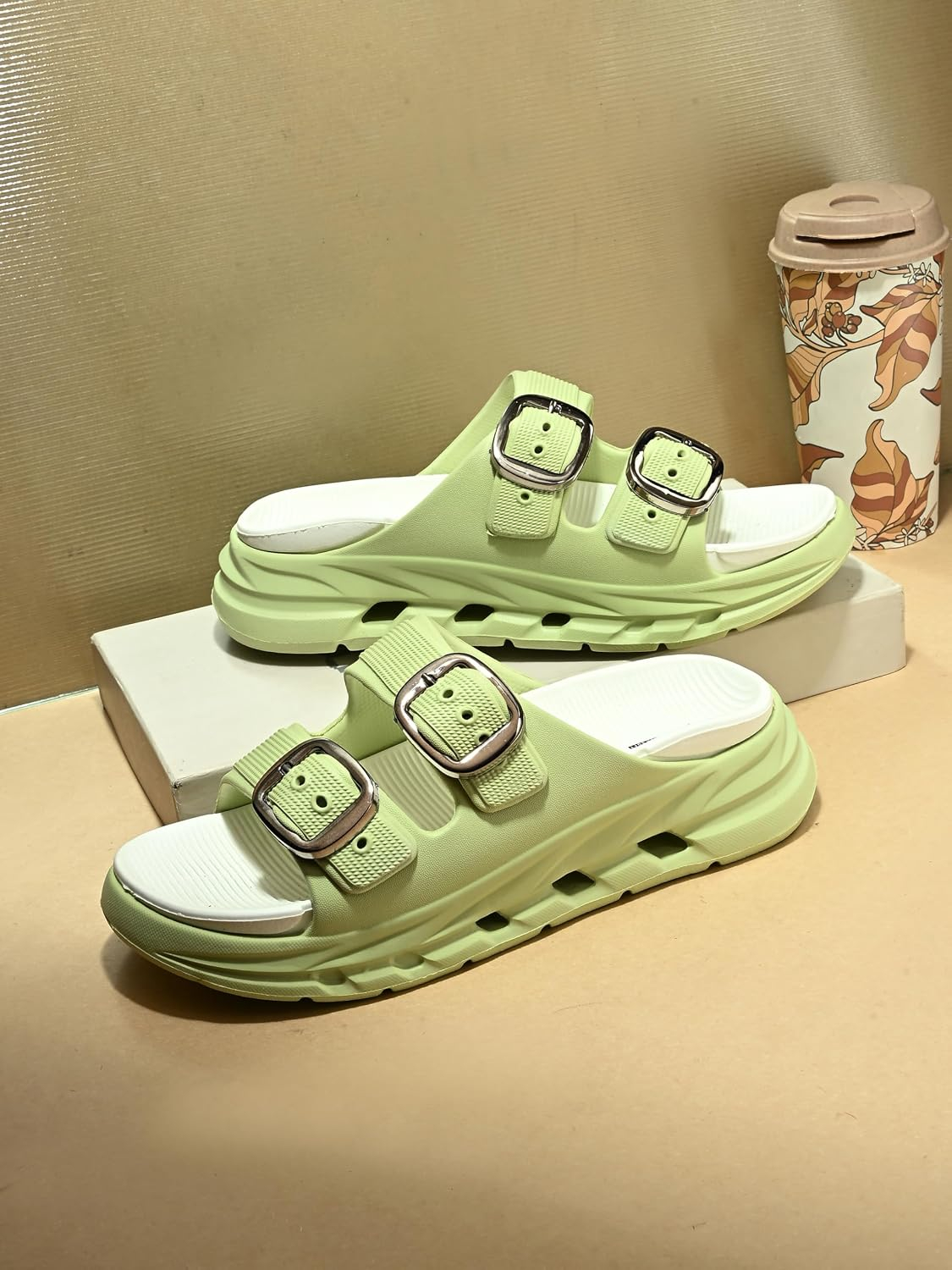 Doctor Health Super Soft Women's Double-Buckle Platform Sandals - Image 28