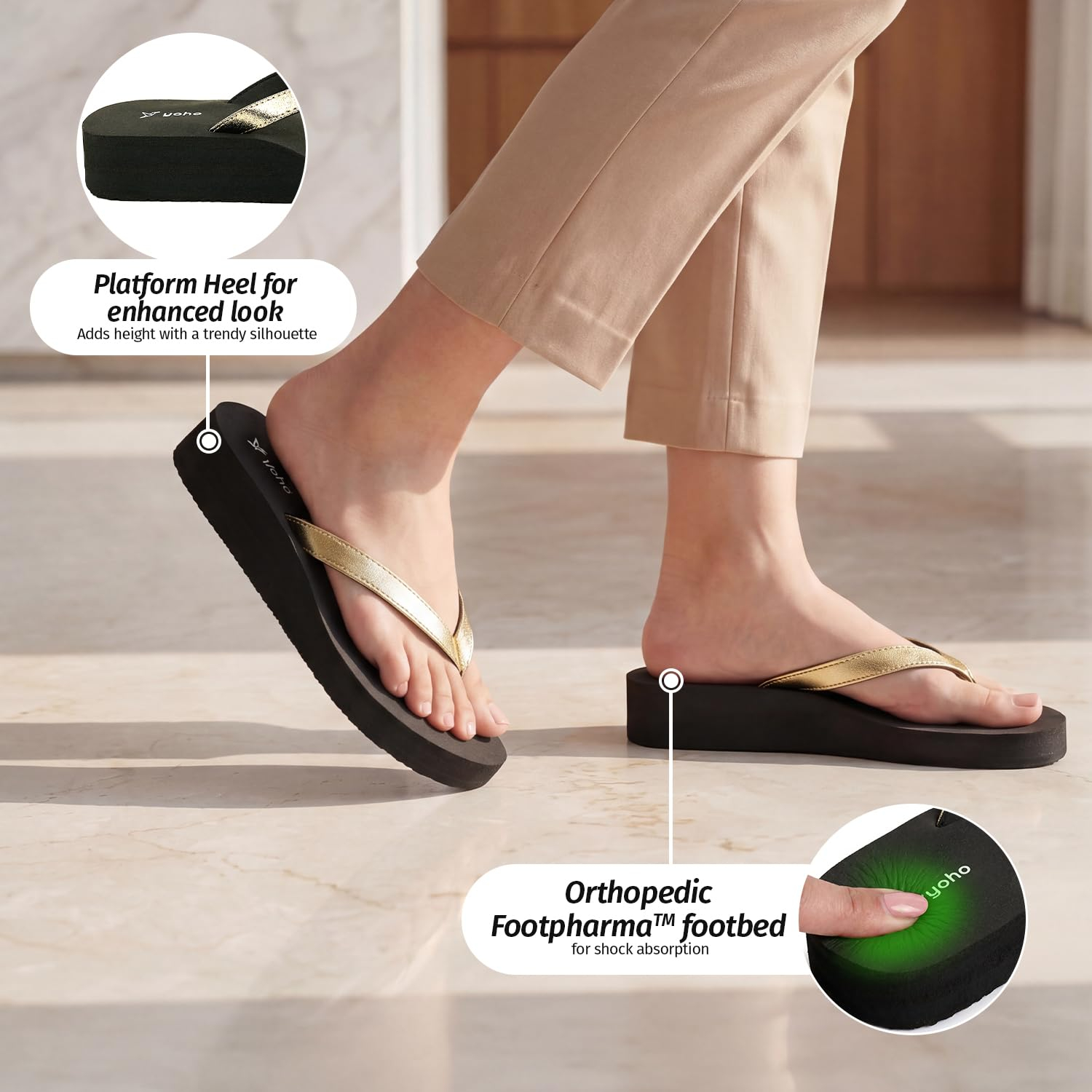 YOHO Bubbles Women's Lightweight Flip-Flops - Image 31