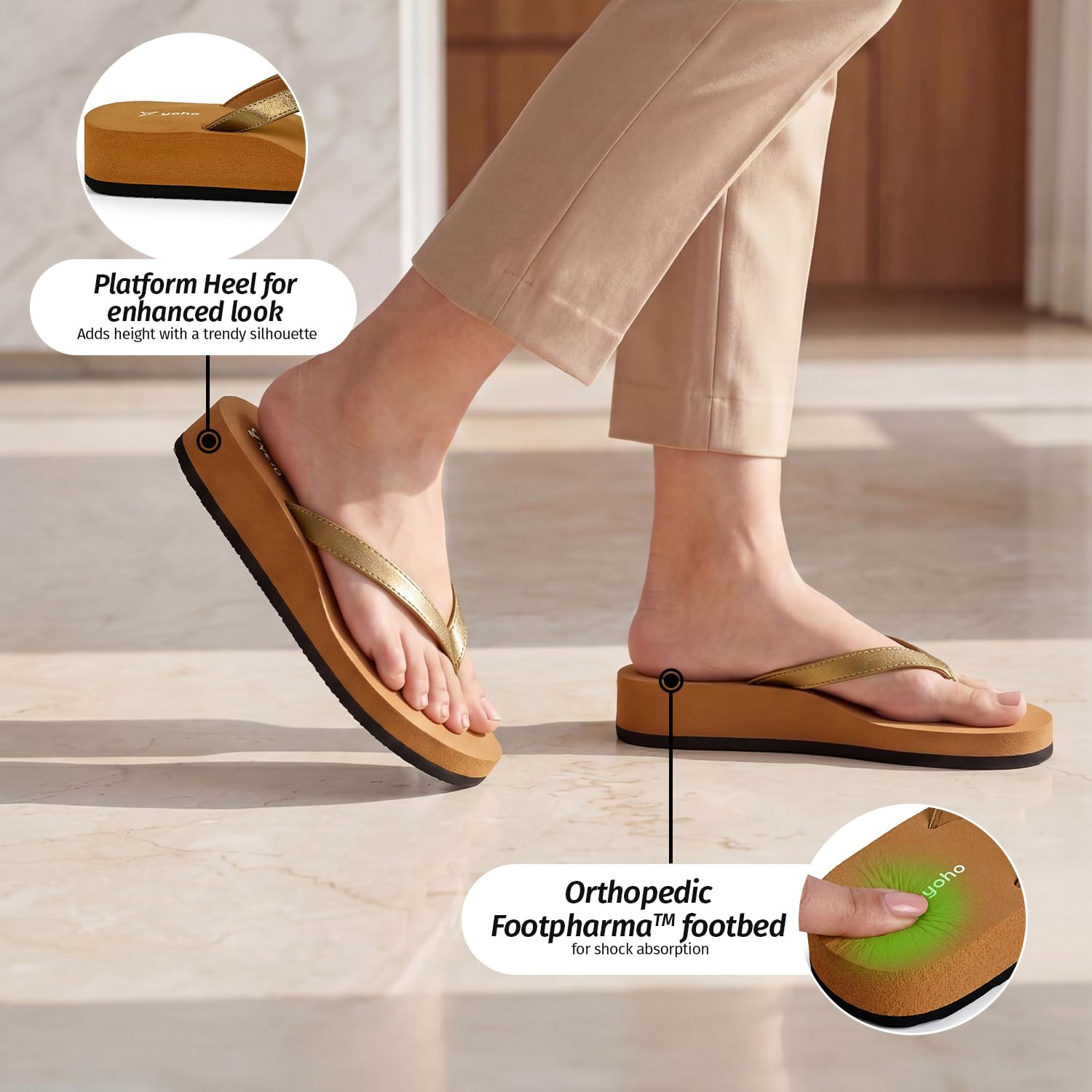YOHO Bubbles Women's Lightweight Flip-Flops - Image 72
