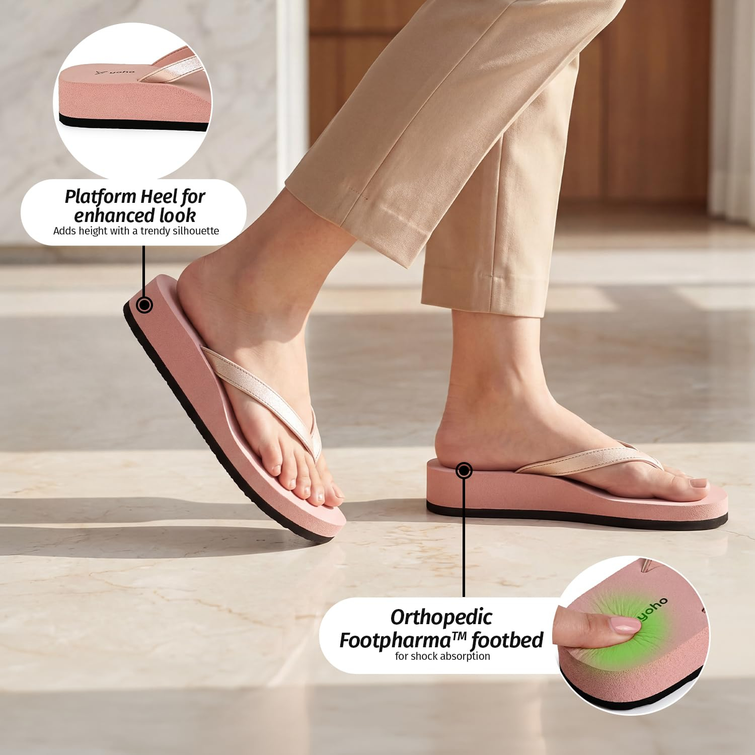 YOHO Bubbles Women's Lightweight Flip-Flops - Image 109