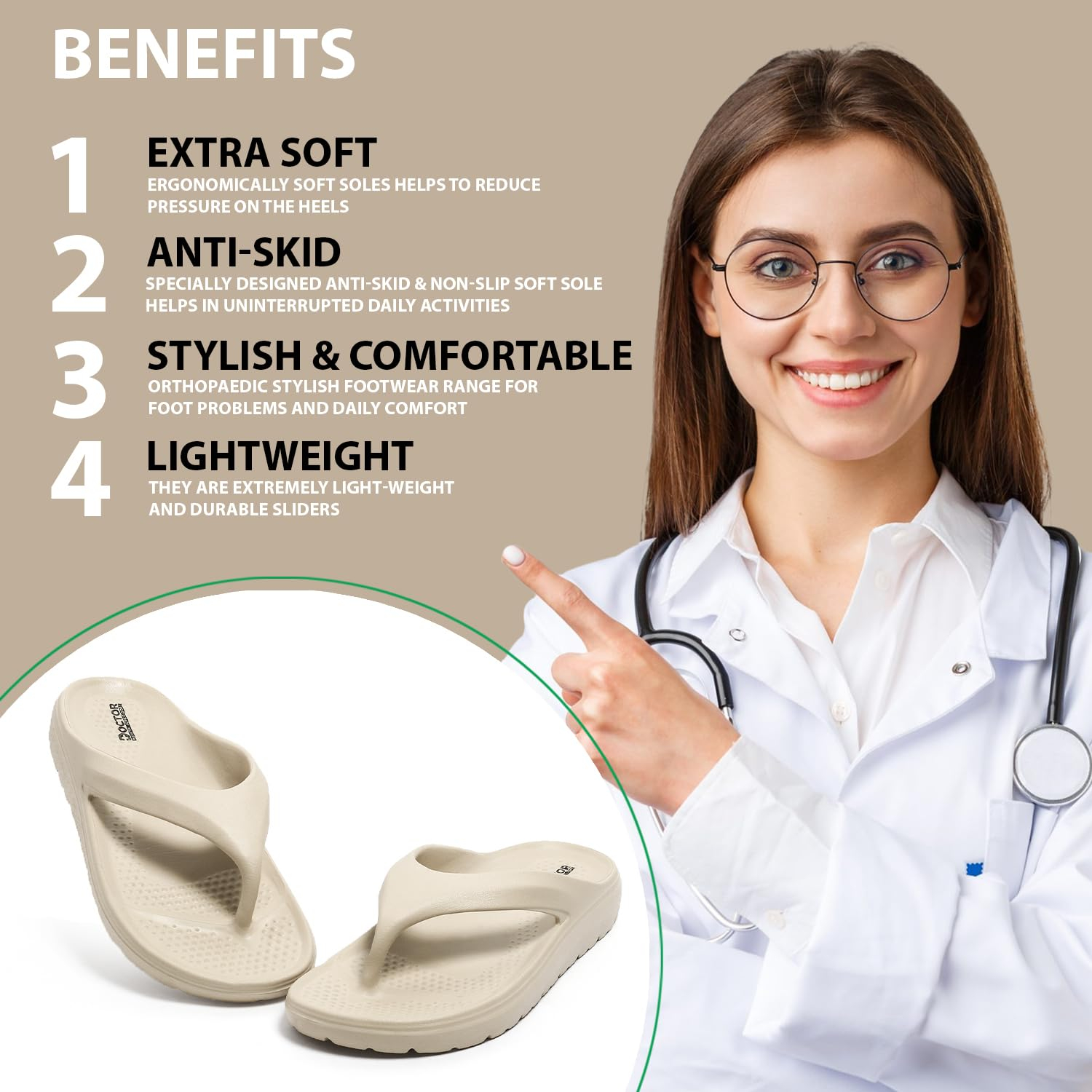 Doctor Health Super Soft Floats Women's Cushioned Slippers - Image 5