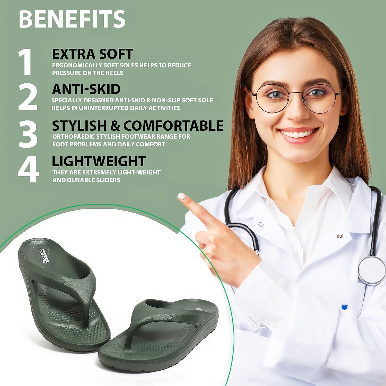 Doctor Health Super Soft Floats Women's Cushioned Slippers - Image 14