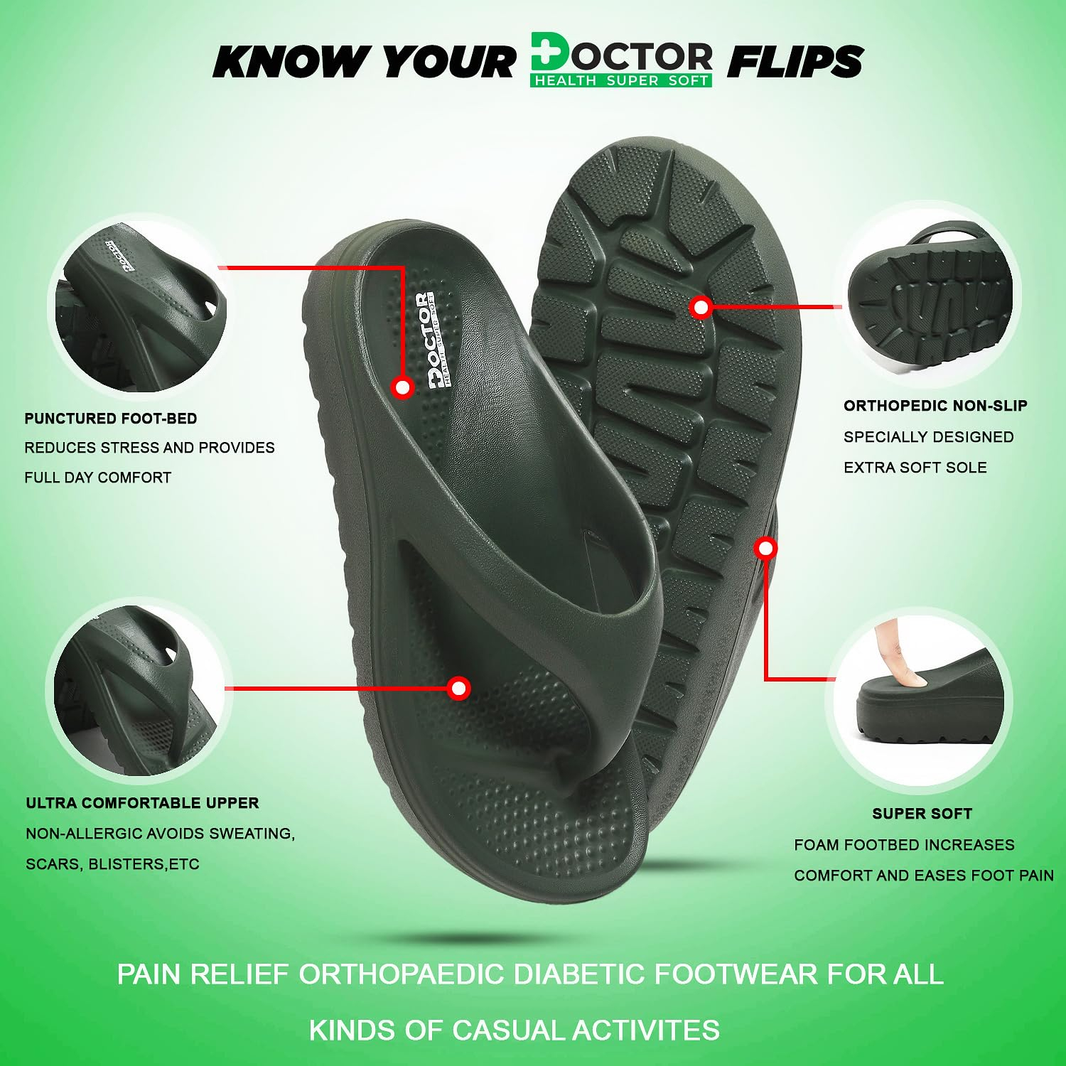 Doctor Health Super Soft Floats Women's Cushioned Slippers - Image 17