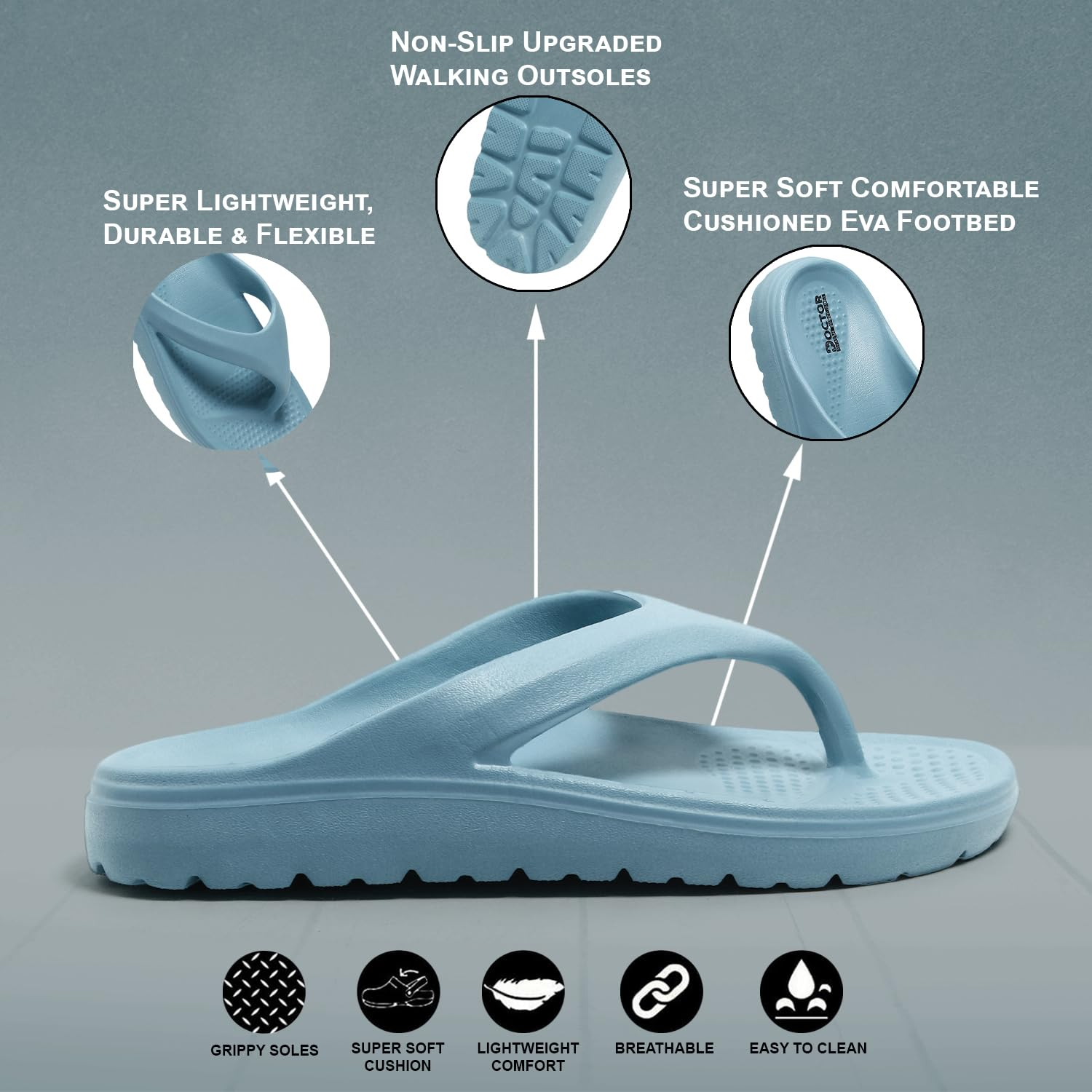 Doctor Health Super Soft Floats Women's Cushioned Slippers - Image 24