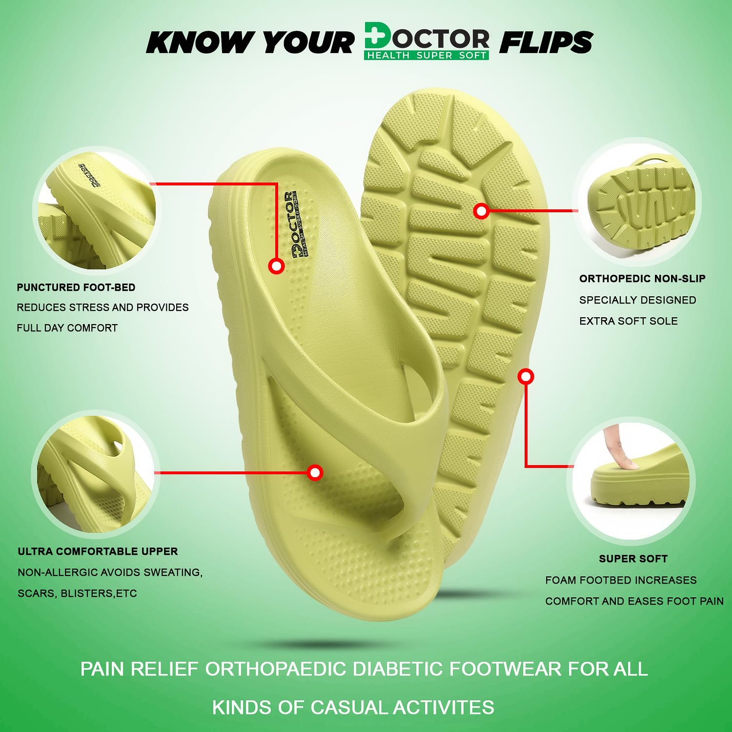 Doctor Health Super Soft Floats Women's Cushioned Slippers - Image 44