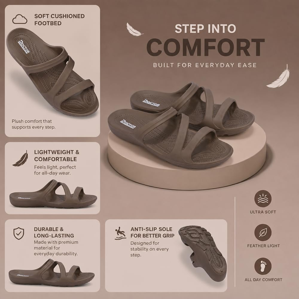 Doctor Health Super Soft Women's Cushioned Comfort Slides - Image 6