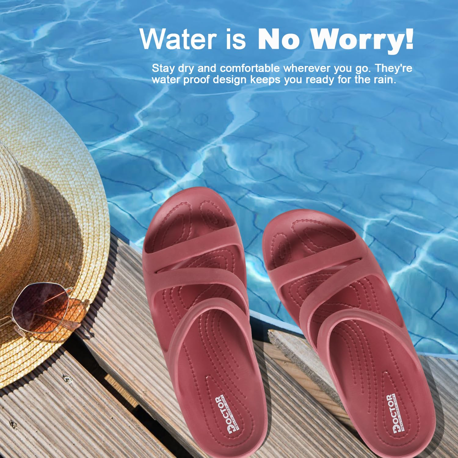Doctor Health Super Soft Women's Cushioned Comfort Slides - Image 13