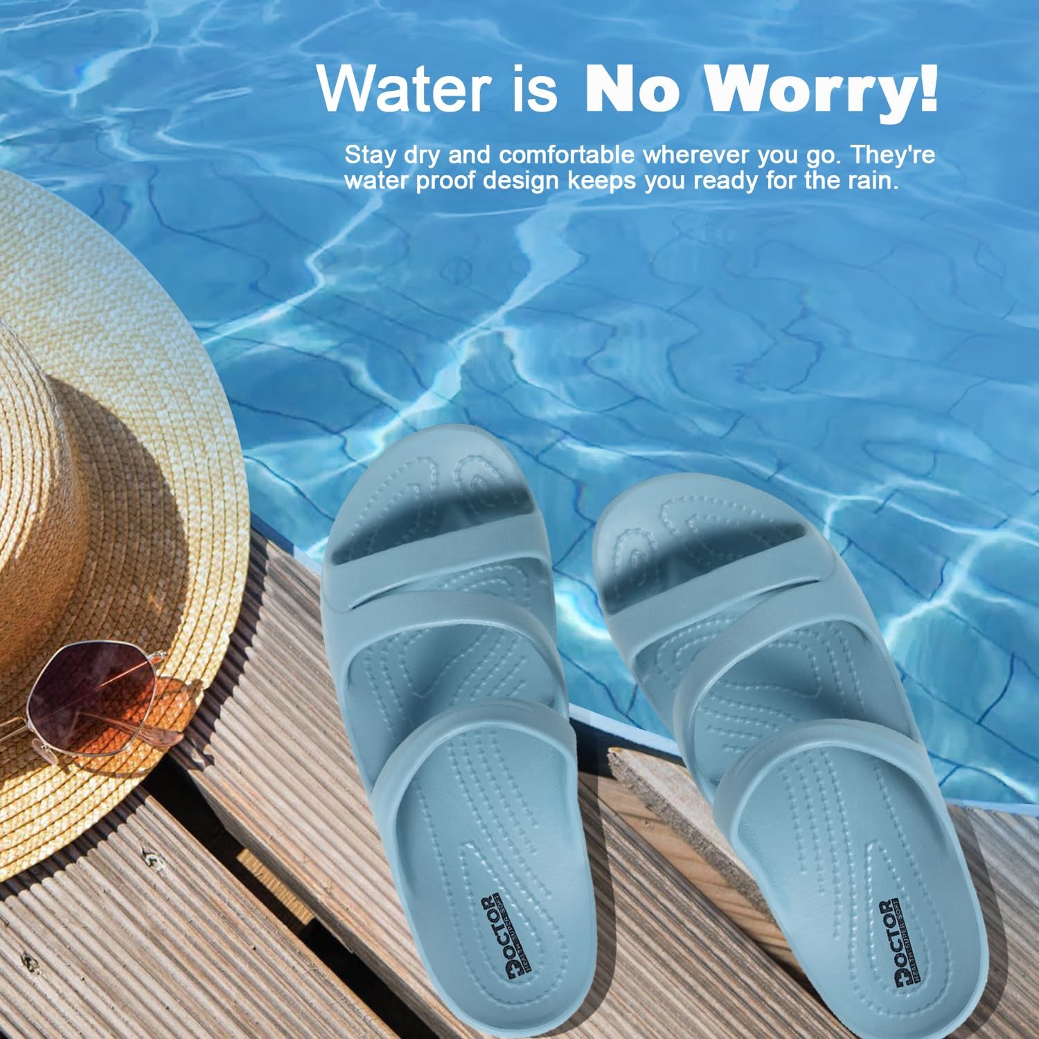 Doctor Health Super Soft Women's Cushioned Comfort Slides - Image 32