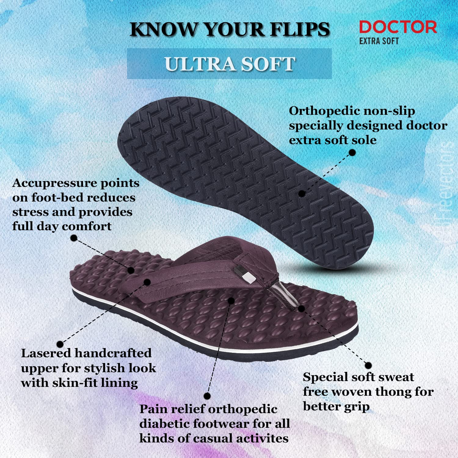 Doctor Extra Soft Women's Bubble-Footbed Slides - D-20 - Image 30