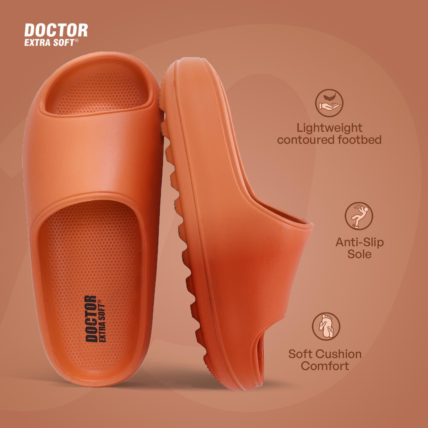 Doctor Extra Soft Women's Cushioned Slide Slippers - D-508 - Image 34