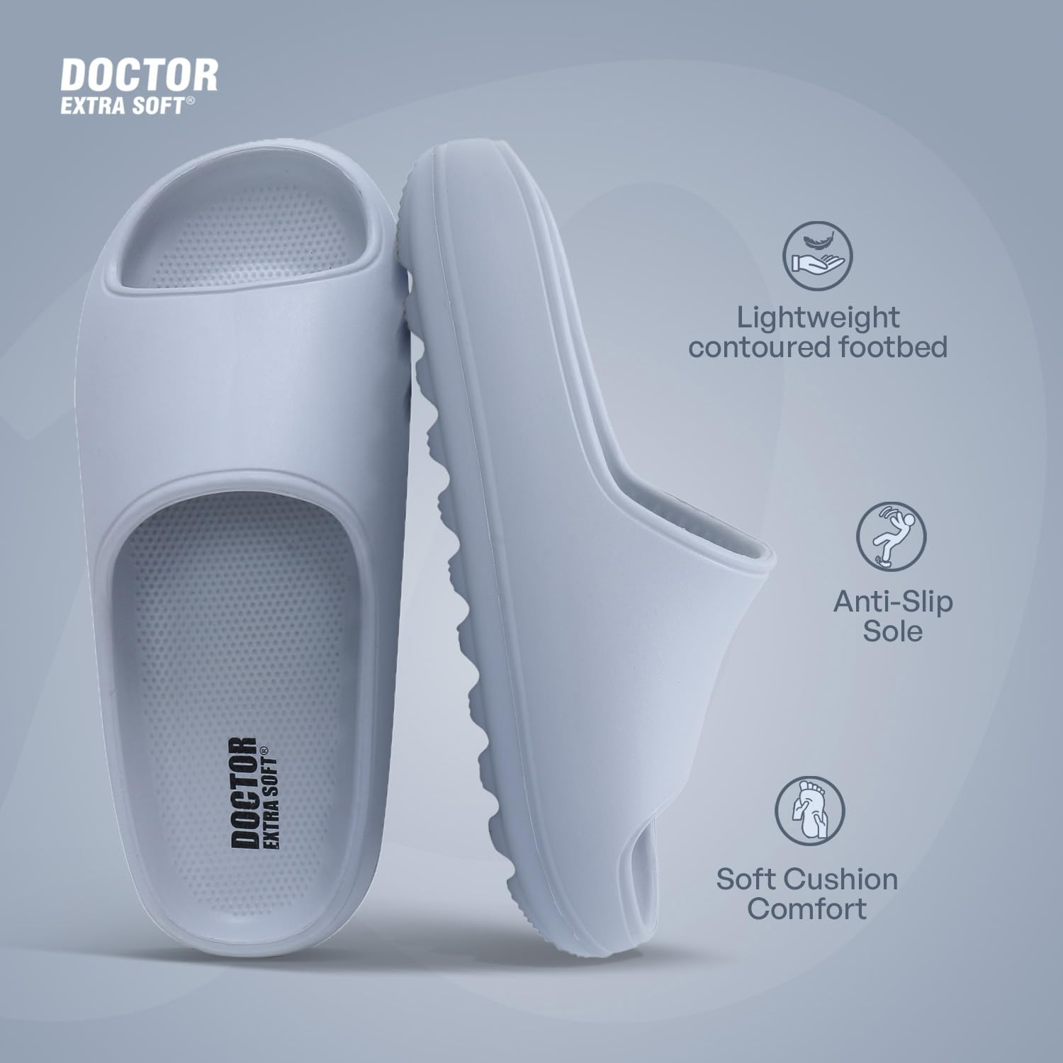 Doctor Extra Soft Women's Cushioned Slide Slippers - D-508 - Image 41