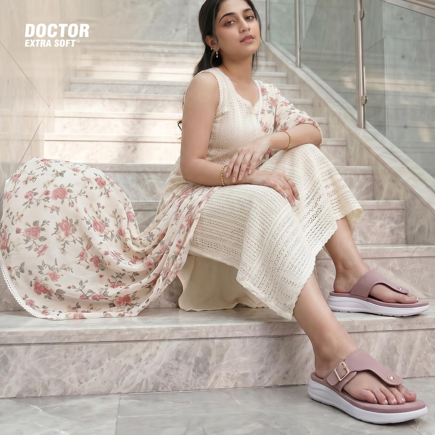Doctor Extra Soft Women's Lightweight Memory-Foam Sandals - D-621 - Image 3