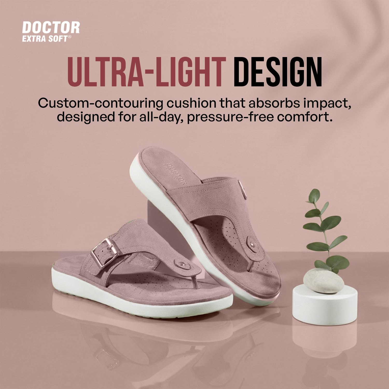 Doctor Extra Soft Women's Lightweight Memory-Foam Sandals - D-621 - Image 6