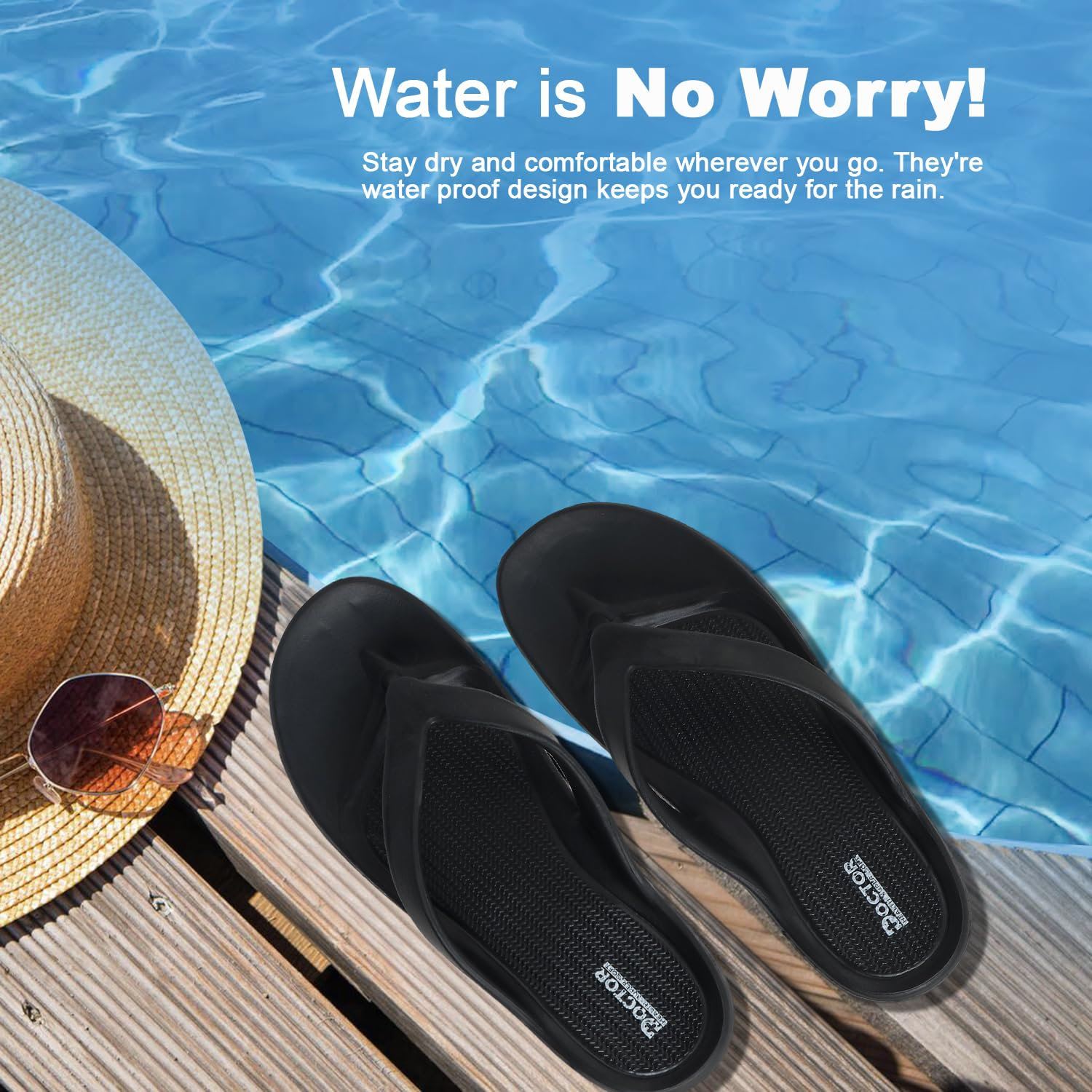 Doctor Health Super Soft Women's Soft-Footbed Flip-Flops - Image 7