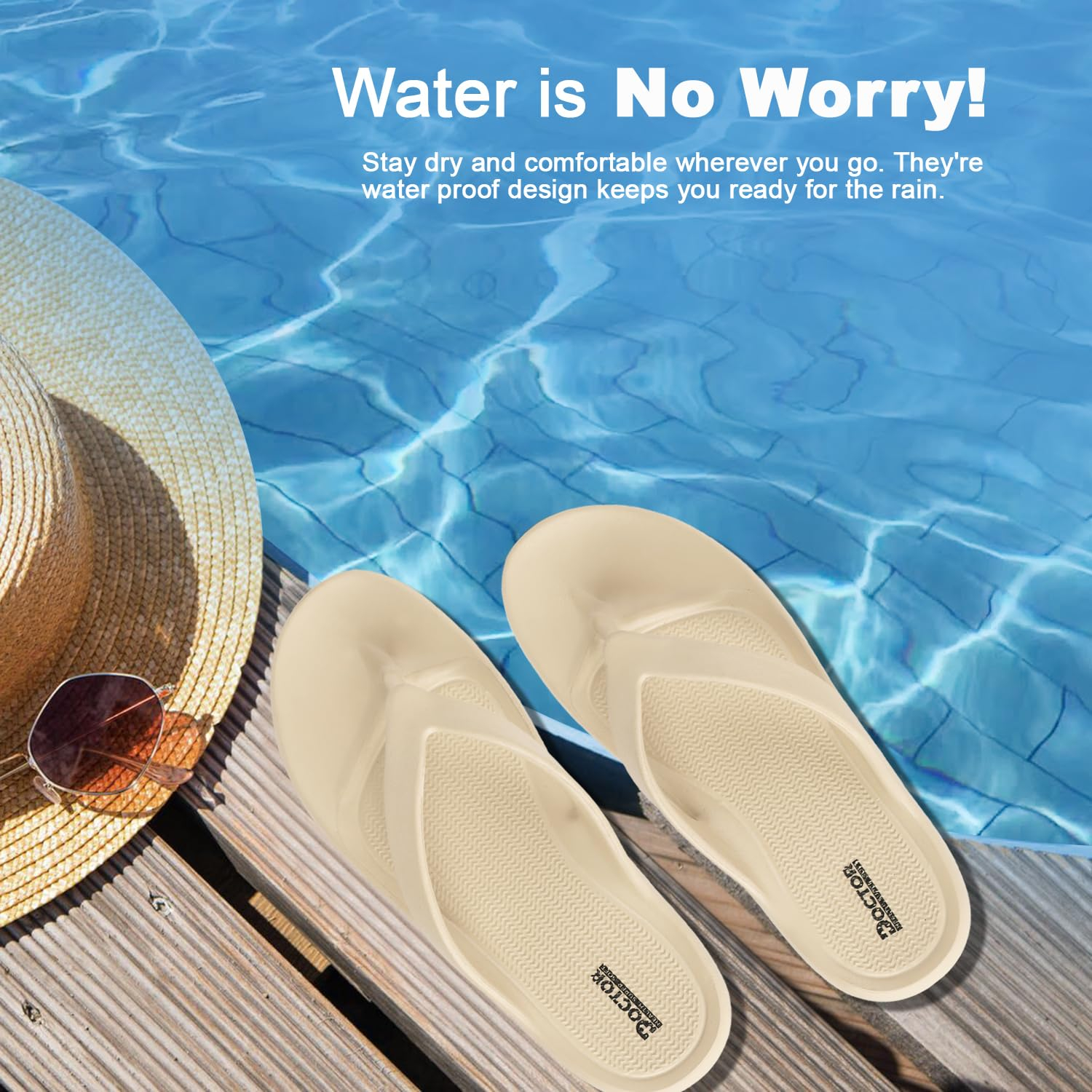 Doctor Health Super Soft Women's Soft-Footbed Flip-Flops - Image 16