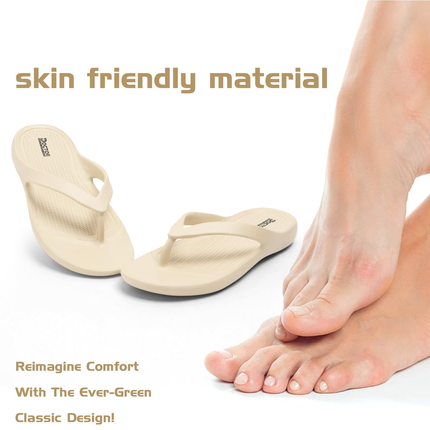 Doctor Health Super Soft Women's Soft-Footbed Flip-Flops - Image 17