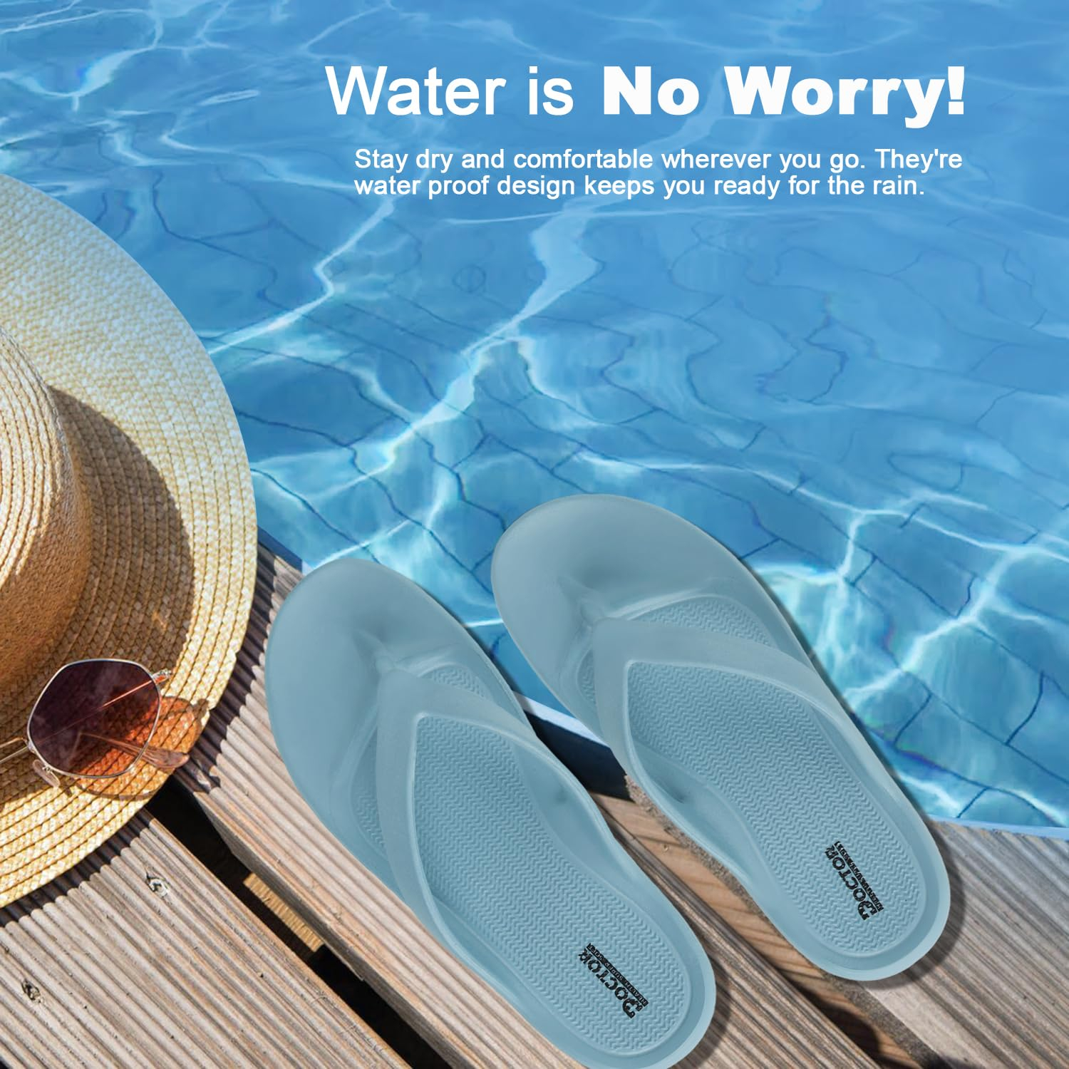 Doctor Health Super Soft Women's Soft-Footbed Flip-Flops - Image 43