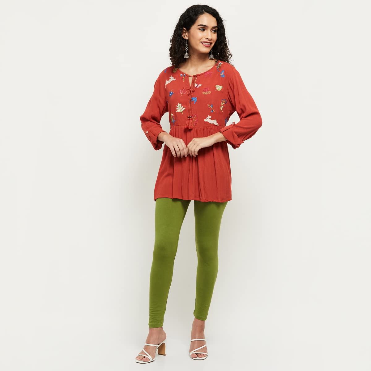 Max Women's Mid-Rise Cotton Leggings - Image 11